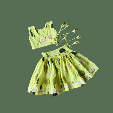 Yellow Pichwai Lehenga Choli