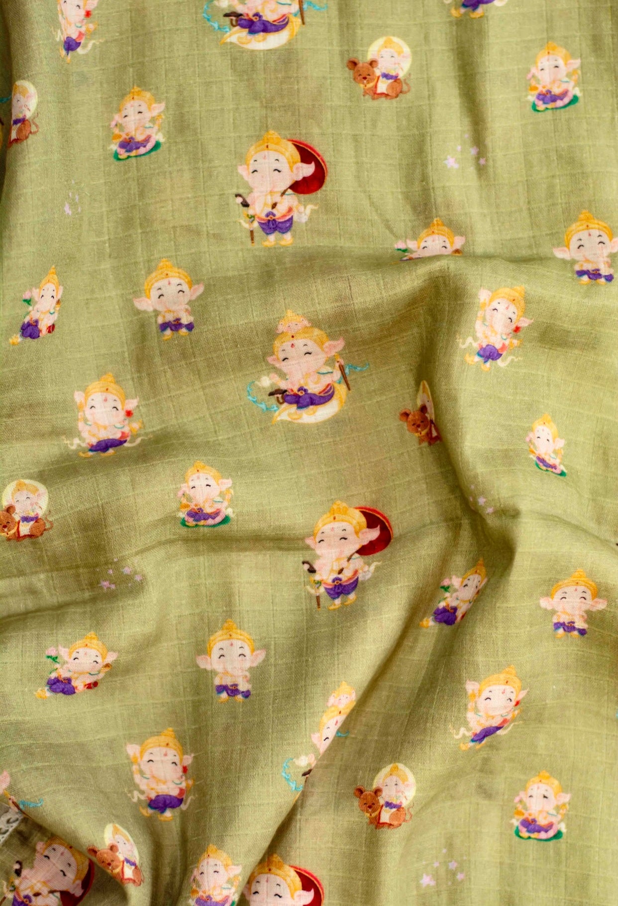 Little Ganesha Swaddle & Angarkha Set Combo