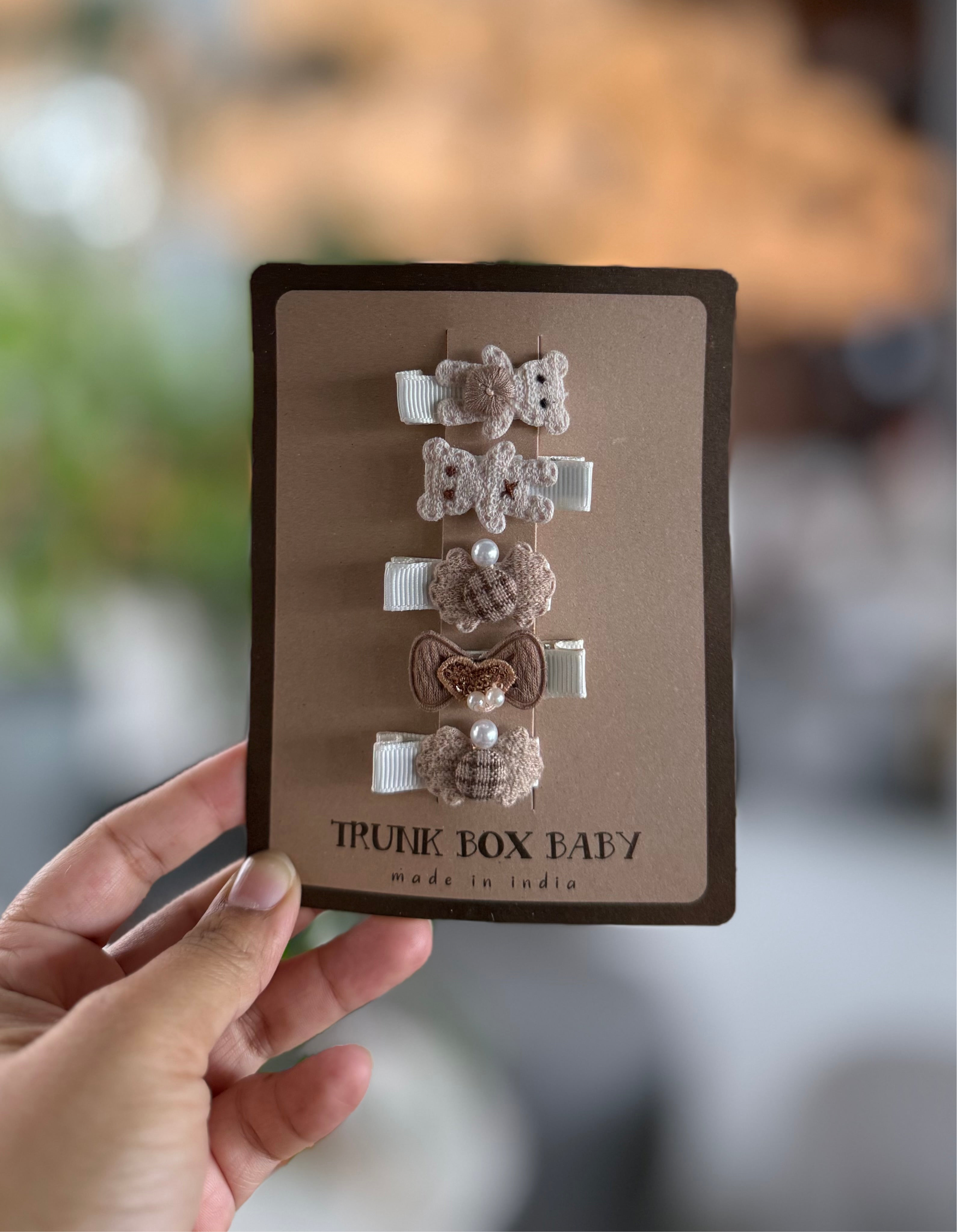 Earthy Bear Hair Clip