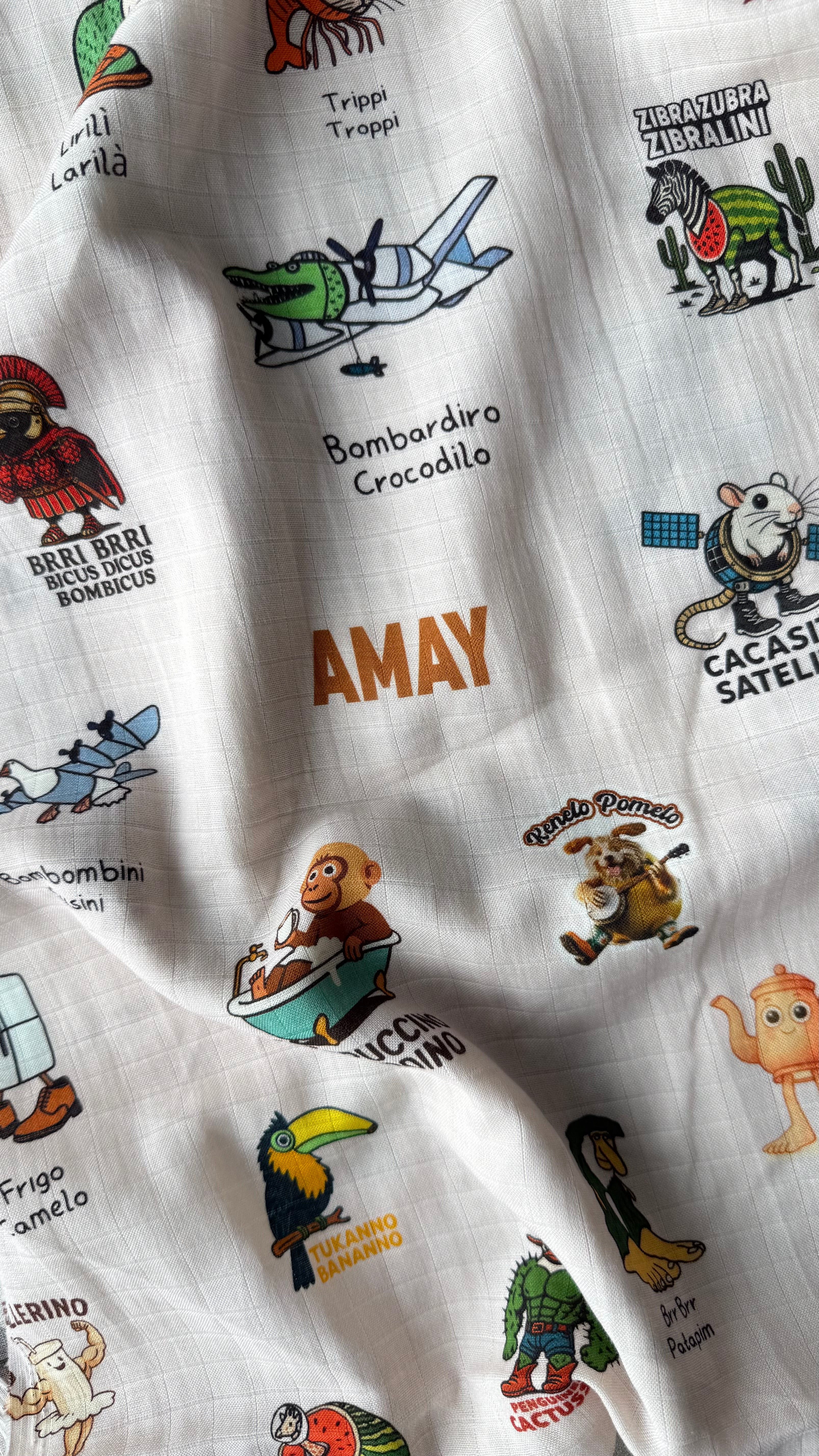 Brainrot Characters Customised Blanket