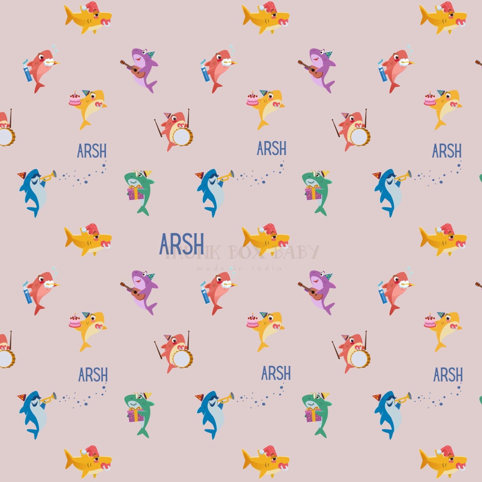 Baby Shark Customised Blanket