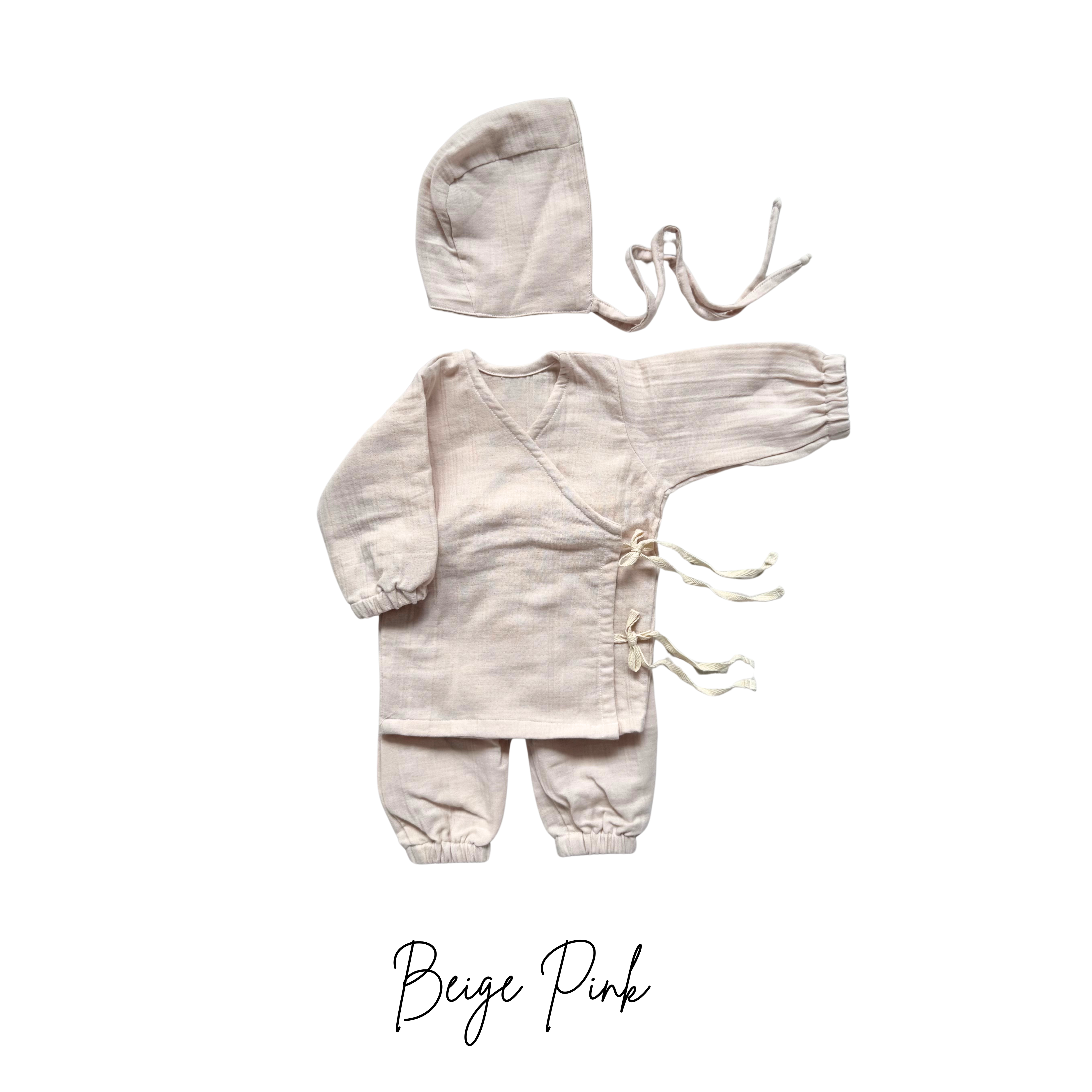 Newborn Angarkha & Beanie Set