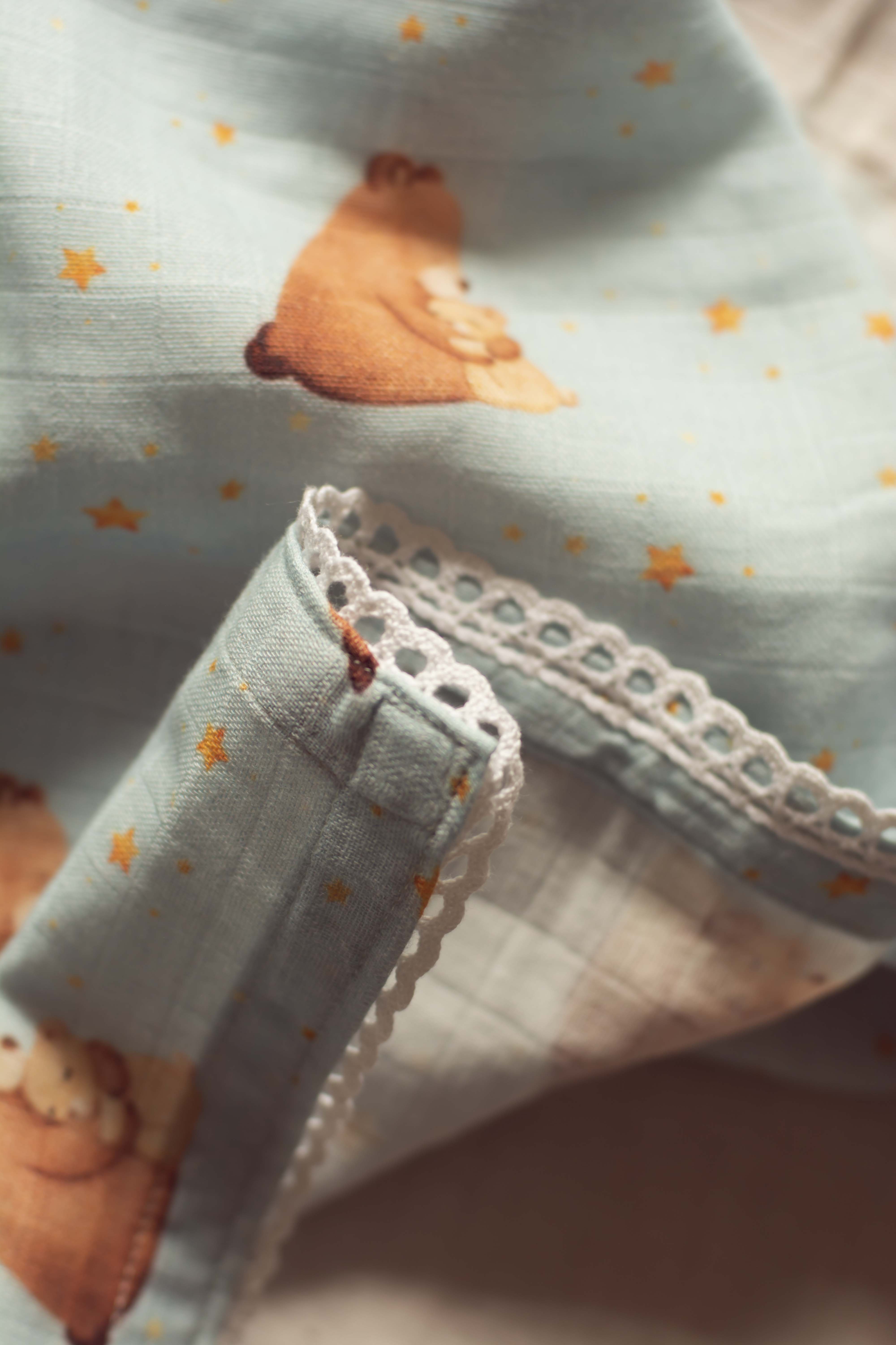 Azure Bear Swaddle