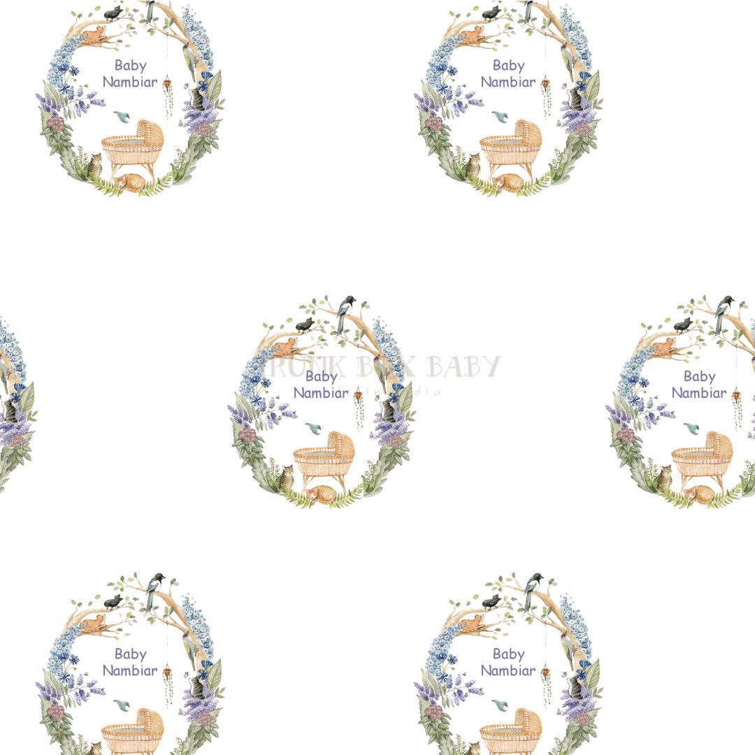Bassinet Woodland Customised Swaddle