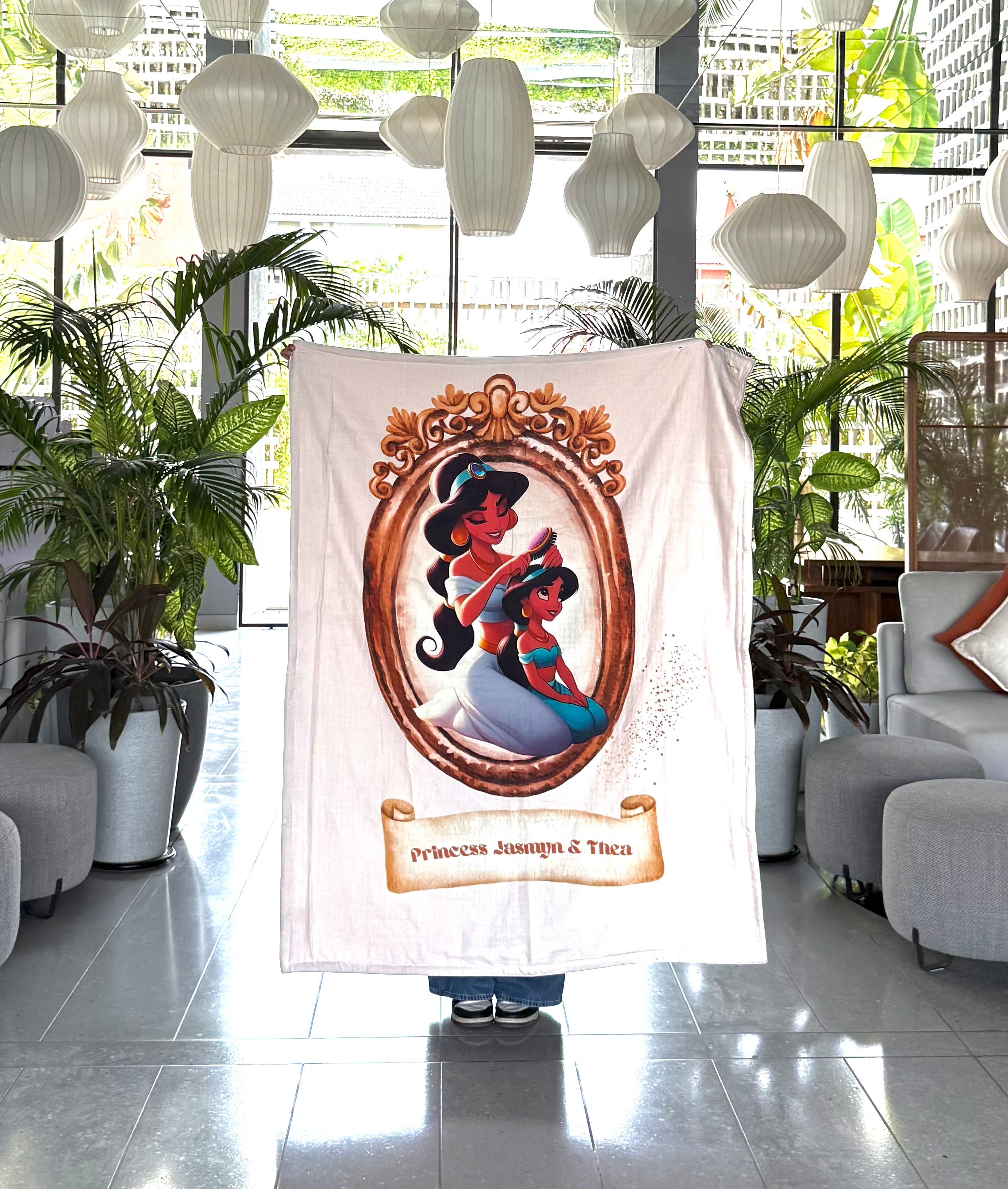 Princess Jasmine Customised Blanket