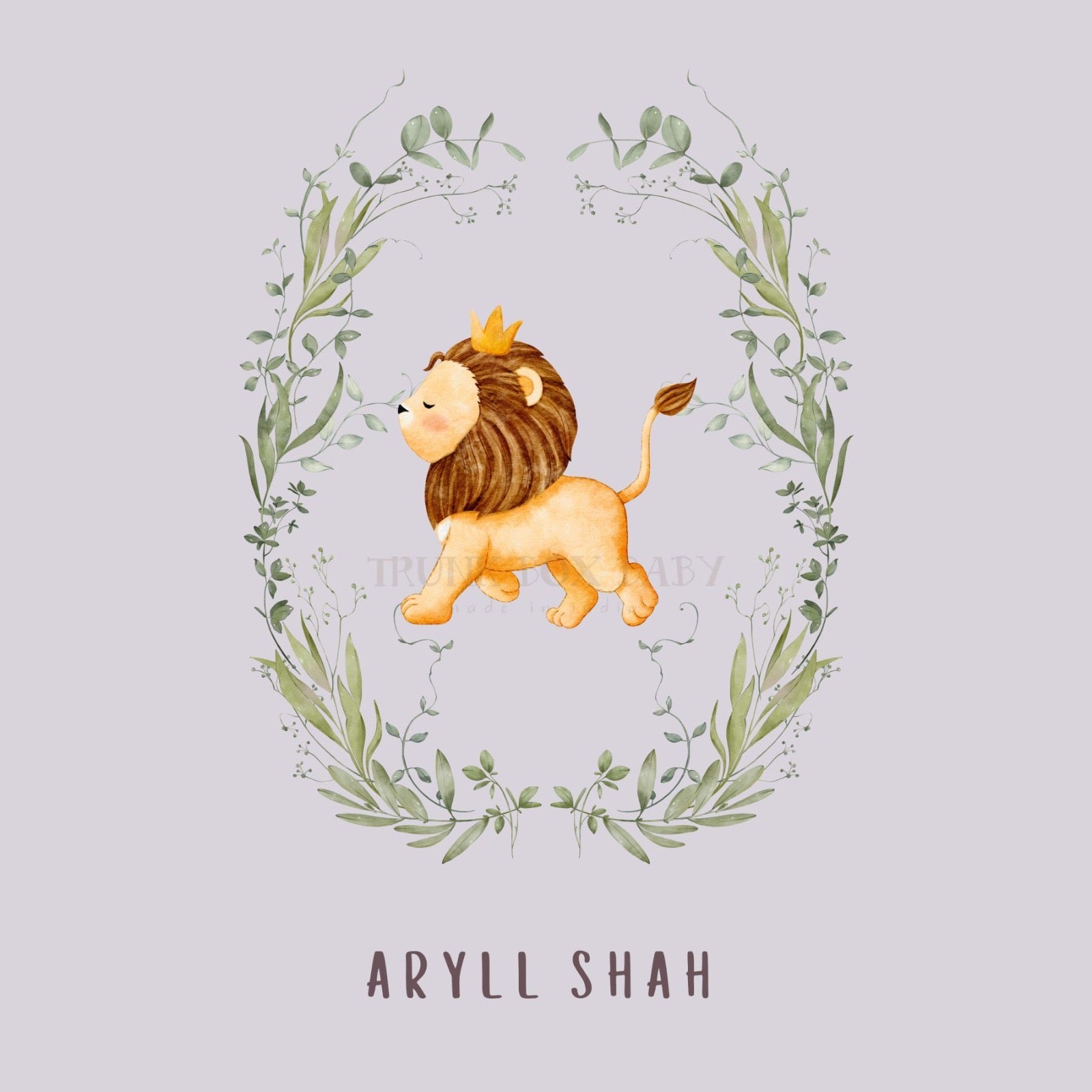 Leafy Lion Customised Blanket