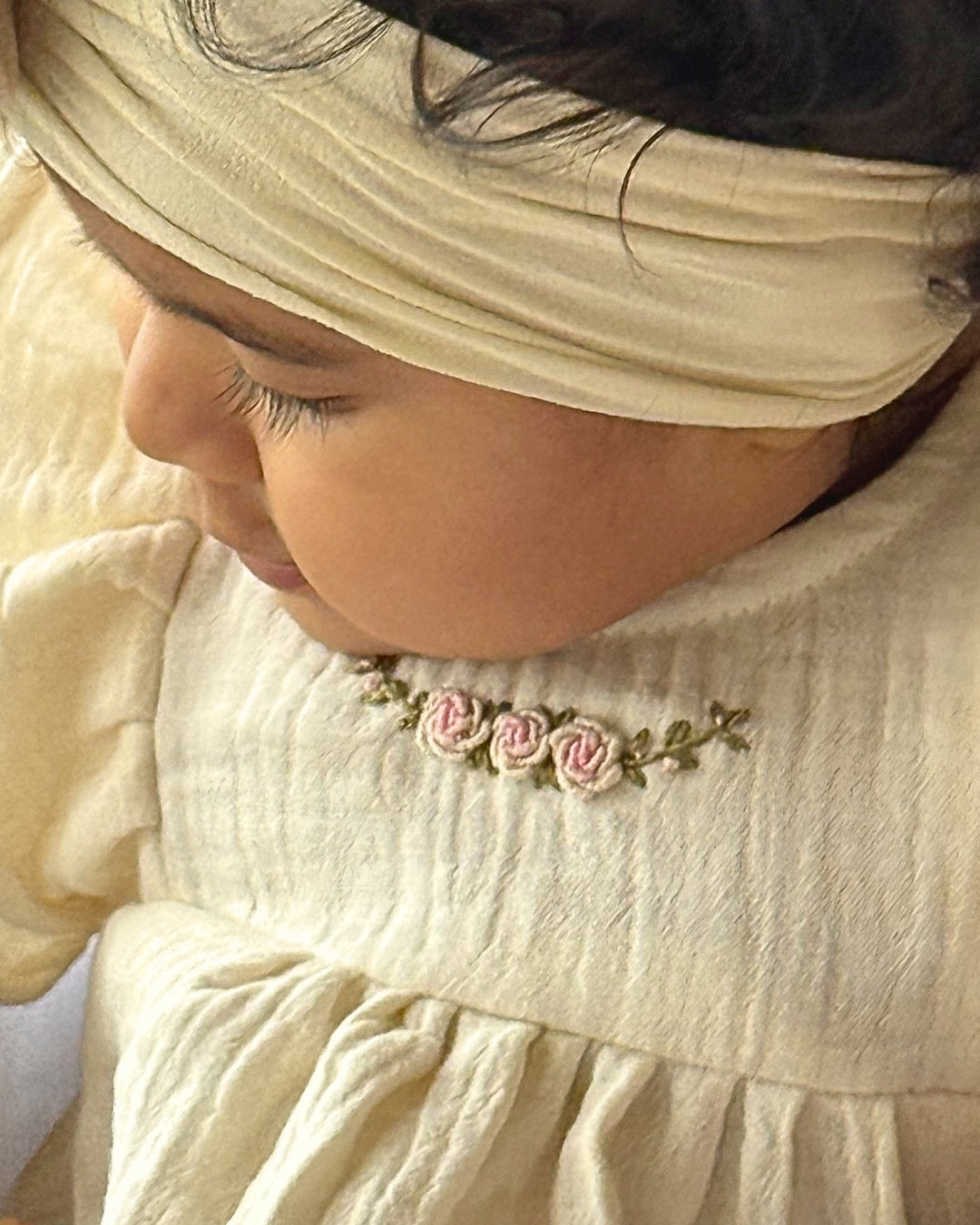 White Newborn Vintage Romper
