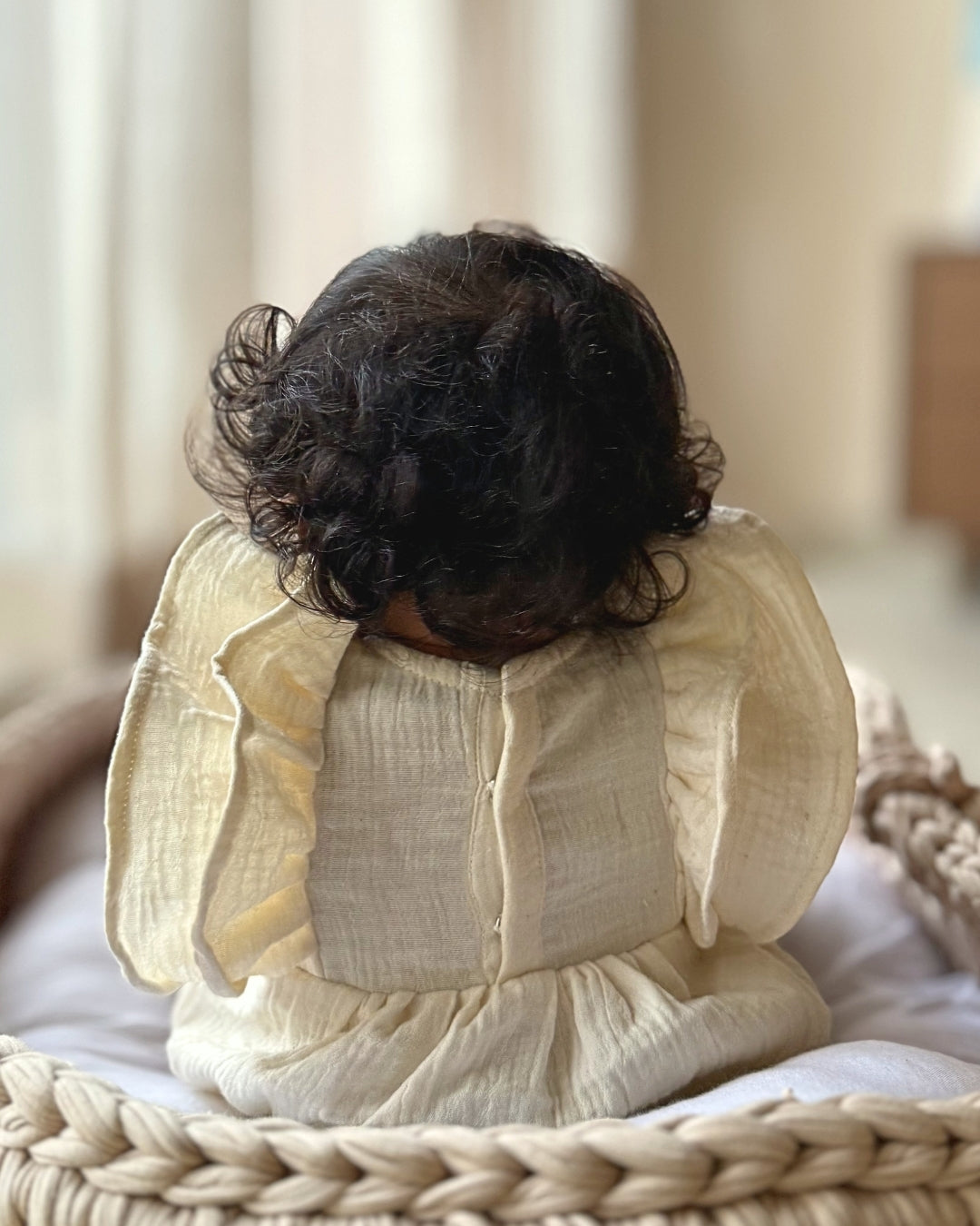 White Newborn Vintage Romper
