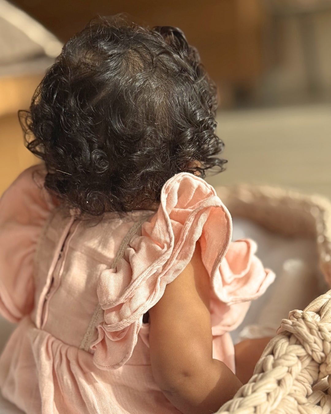 Pink Newborn Vintage Romper
