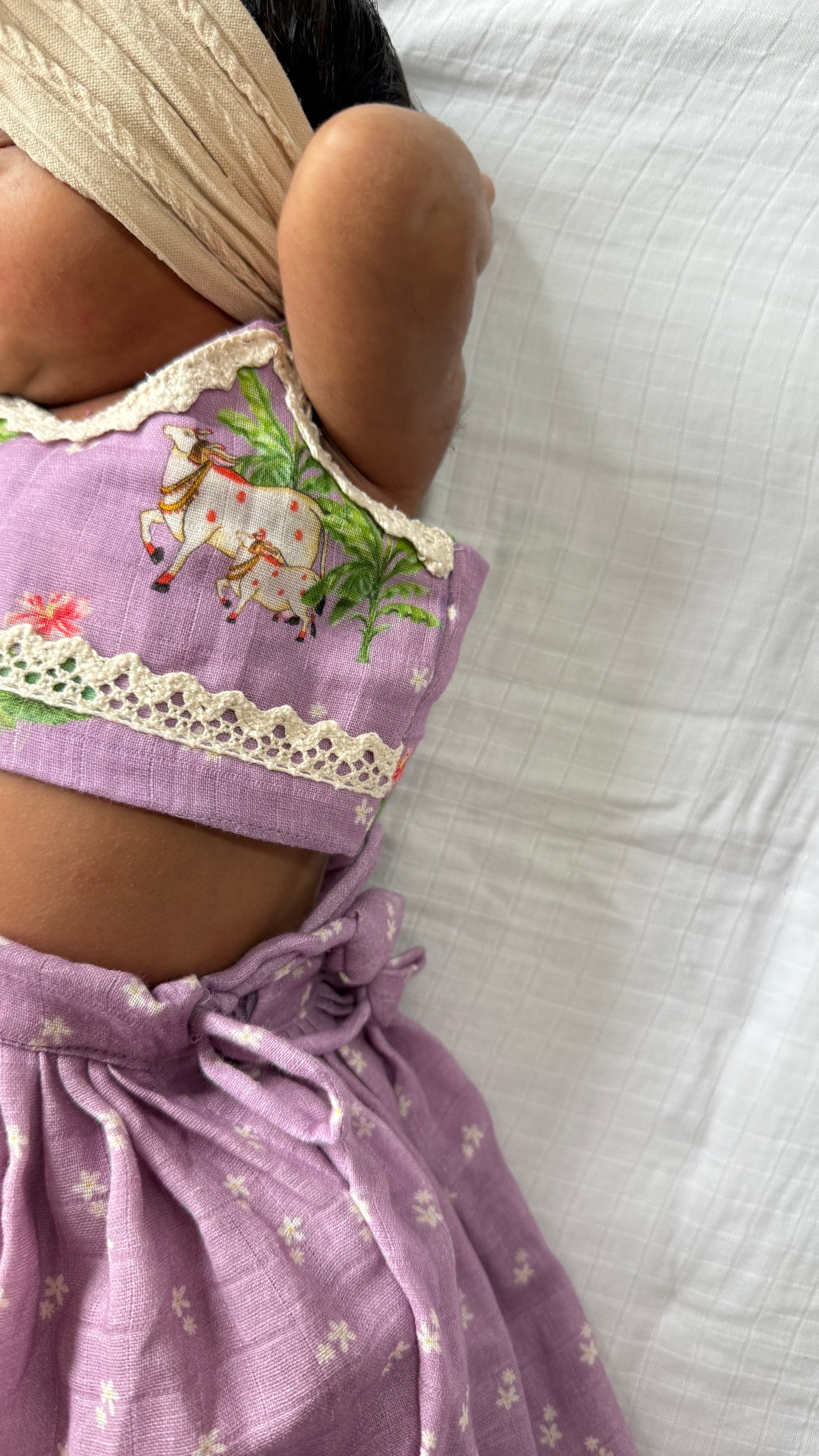 Lilac Pichwai Lehenga Choli