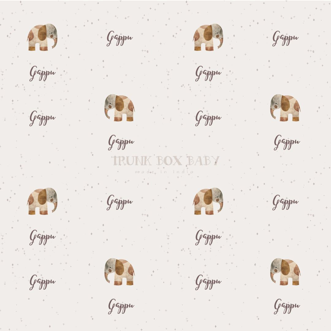 Earthy Elephant Customised Swaddle