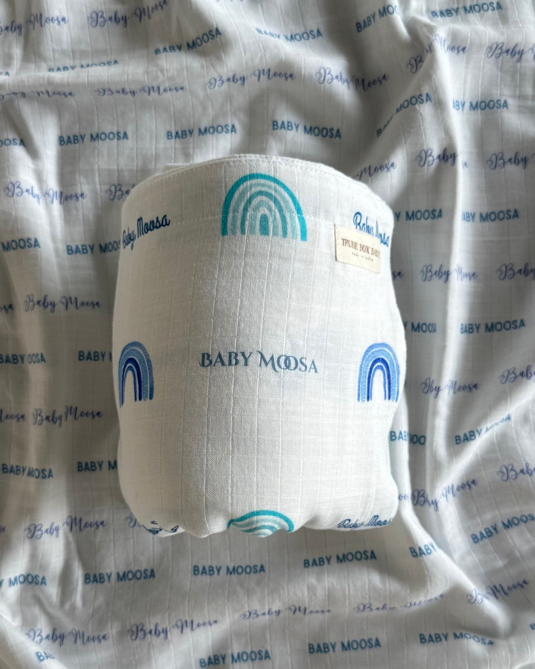 Azure Rainbow Customised Swaddle