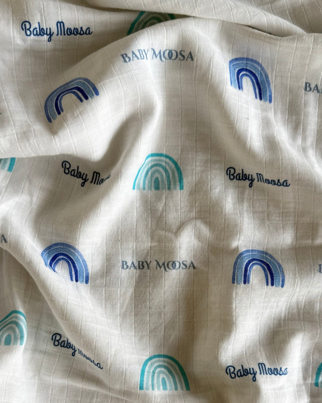 Azure Rainbow Customised Swaddle