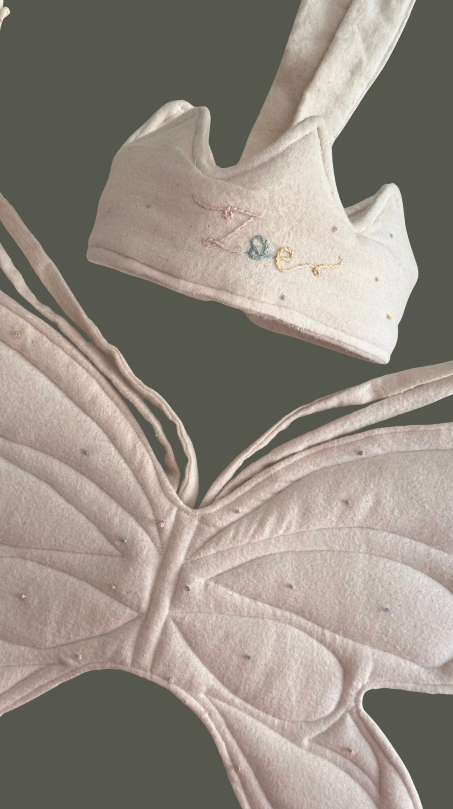 Subtle Custom Crown and Fairy Wings Combo