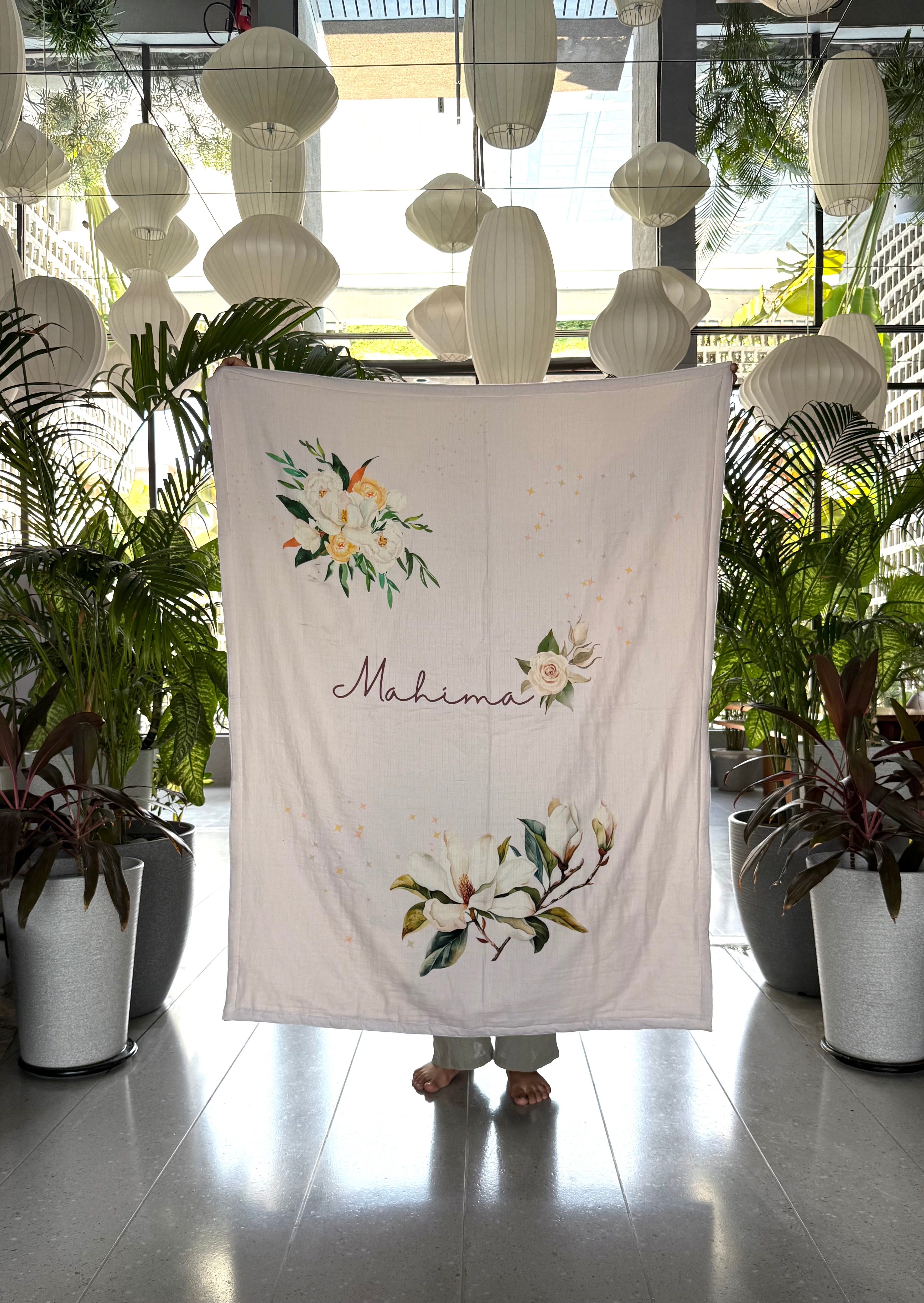 Leafy Lion Customised Blanket