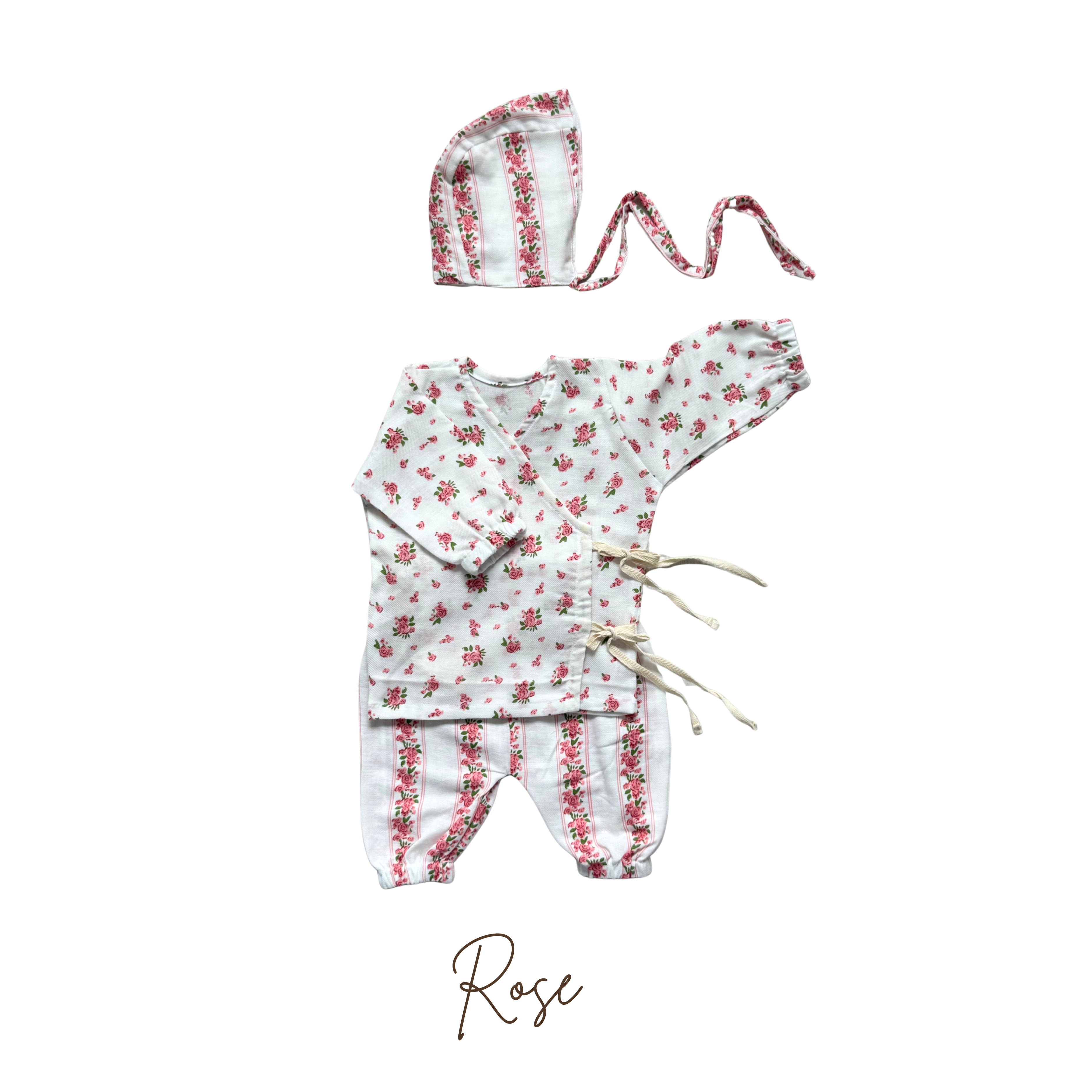 Newborn Angarkha & Beanie Set