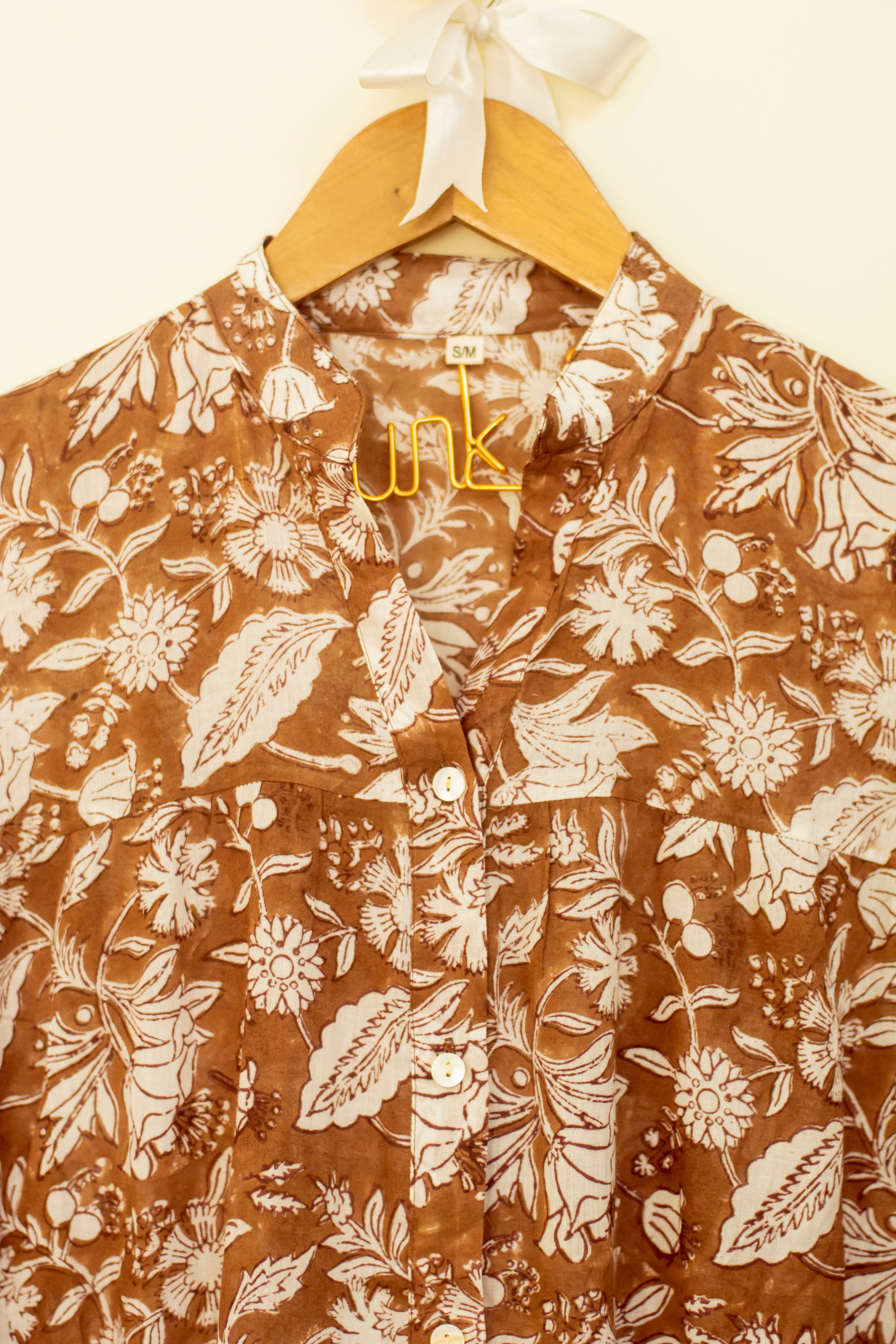 Caramel Mulmul Dress