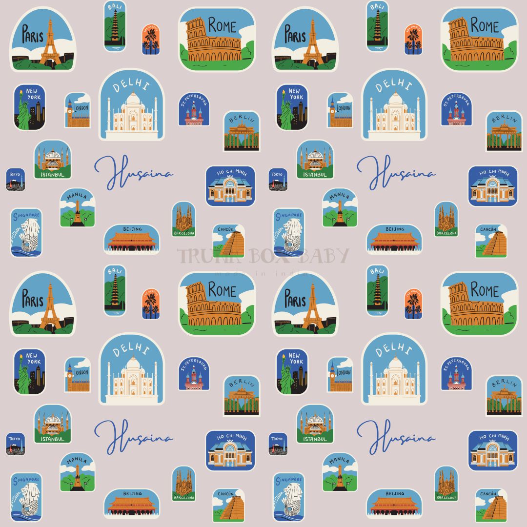 Heart of countries customised swaddle