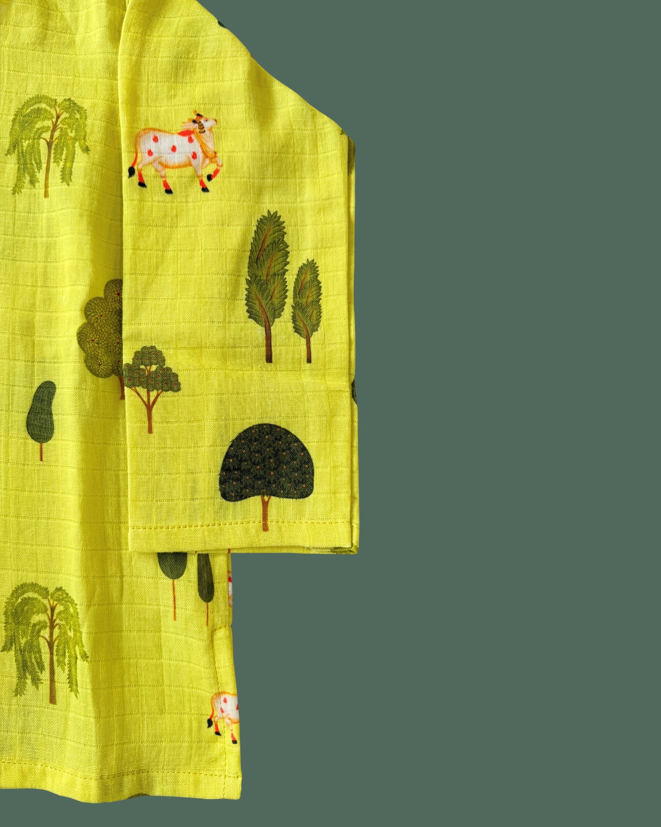 Yellow Pichwai Kurta