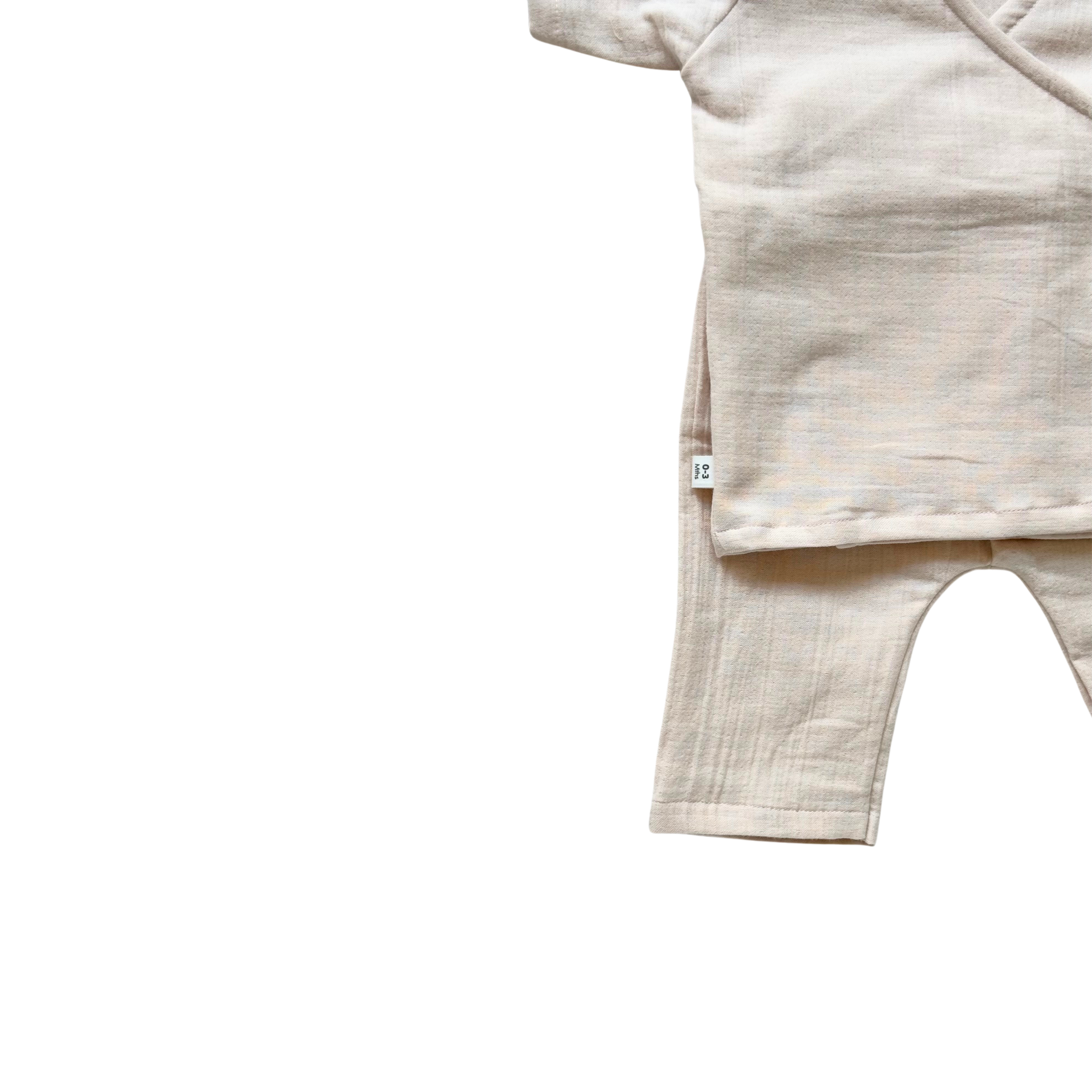 Beige Pink Angrakha Set