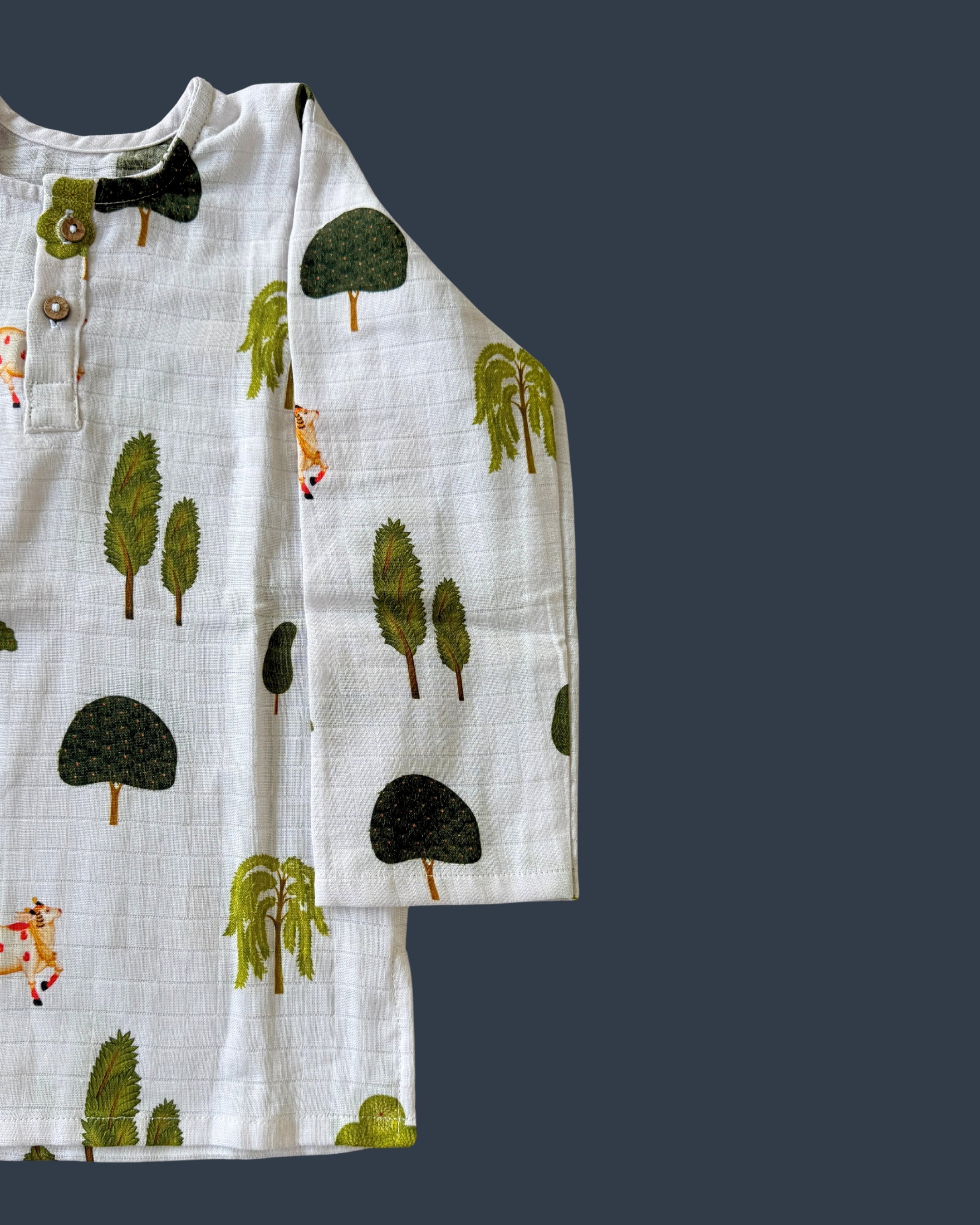 White Pichwai Kurta