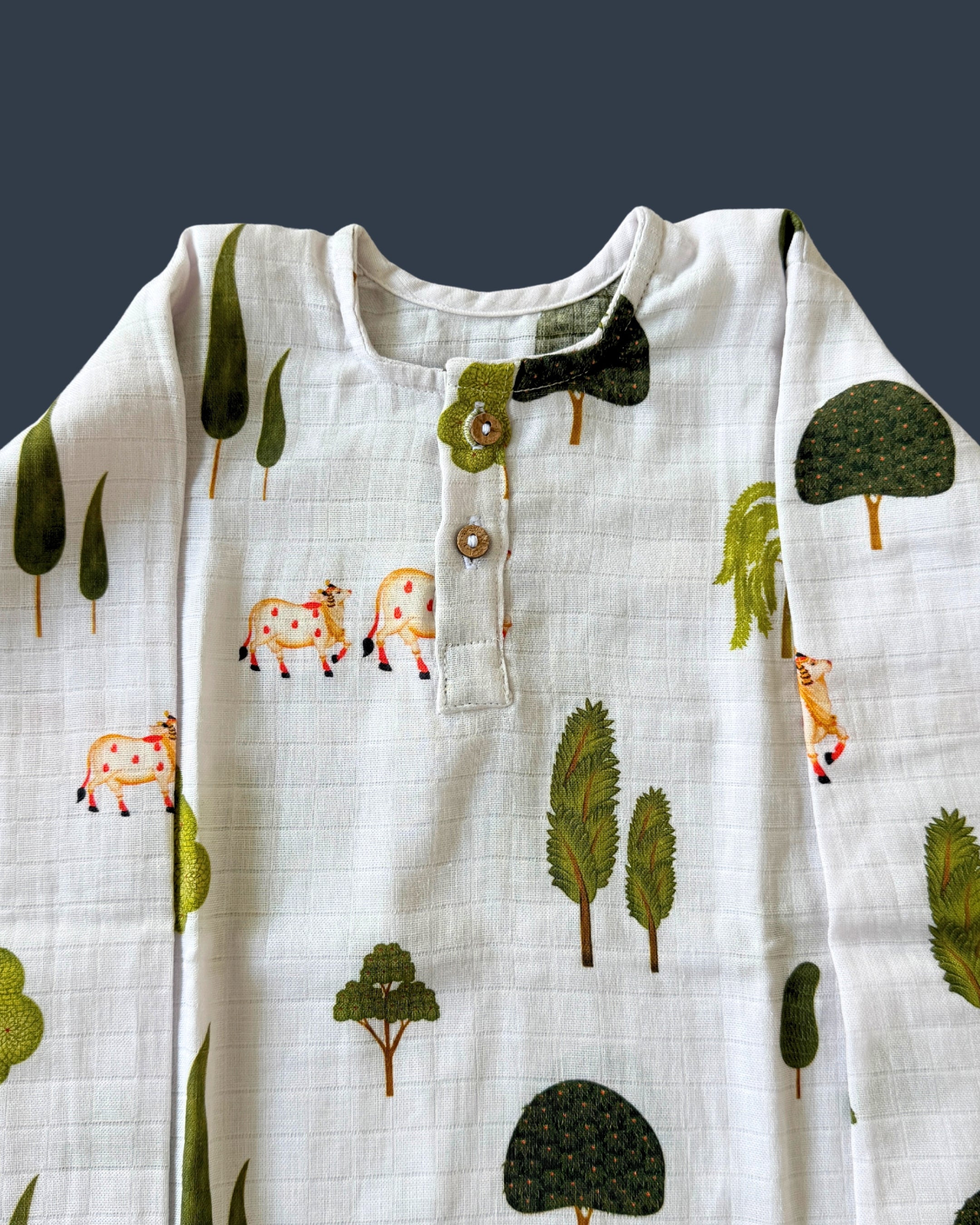 White Pichwai Kurta
