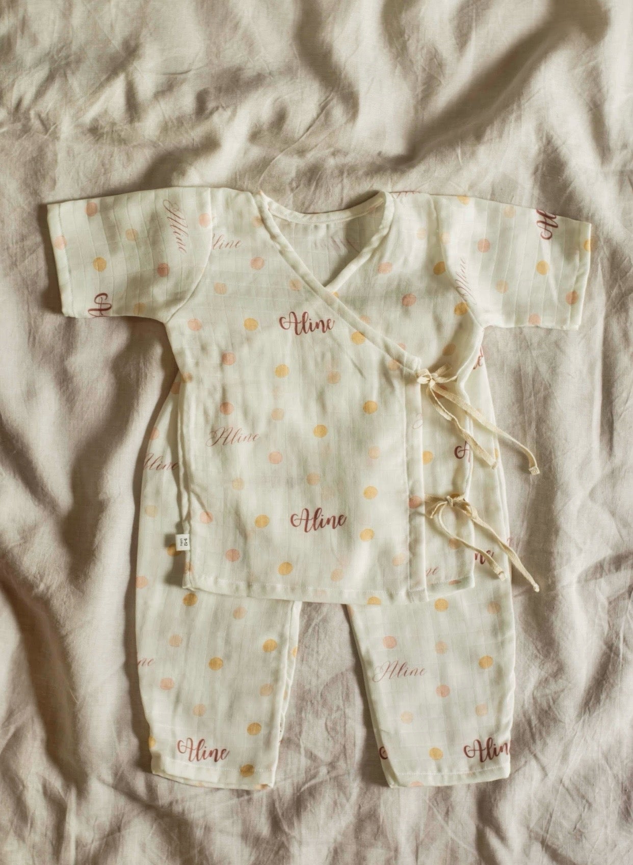 Pastel Dots Customised Angarkha Set