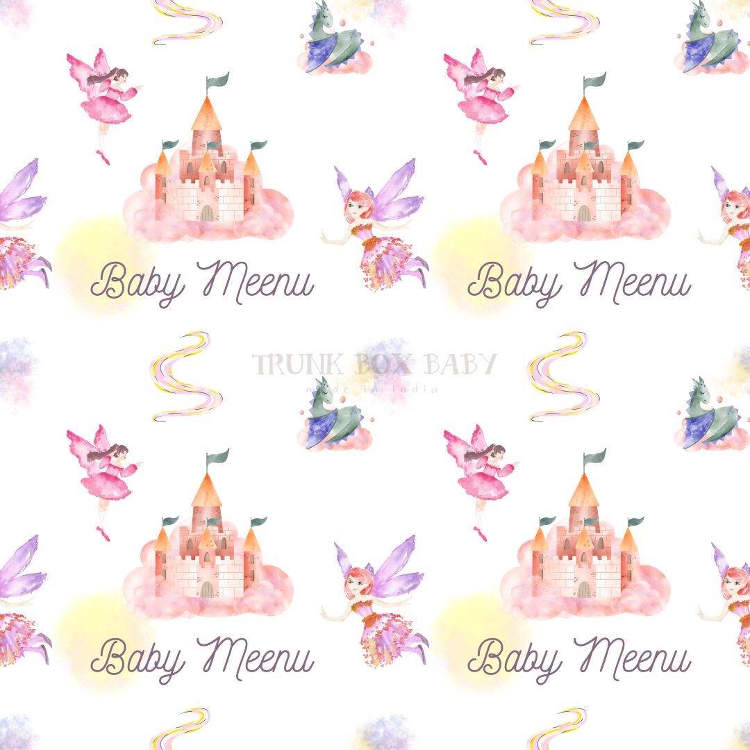 Fairy and Castle Customised Swaddle