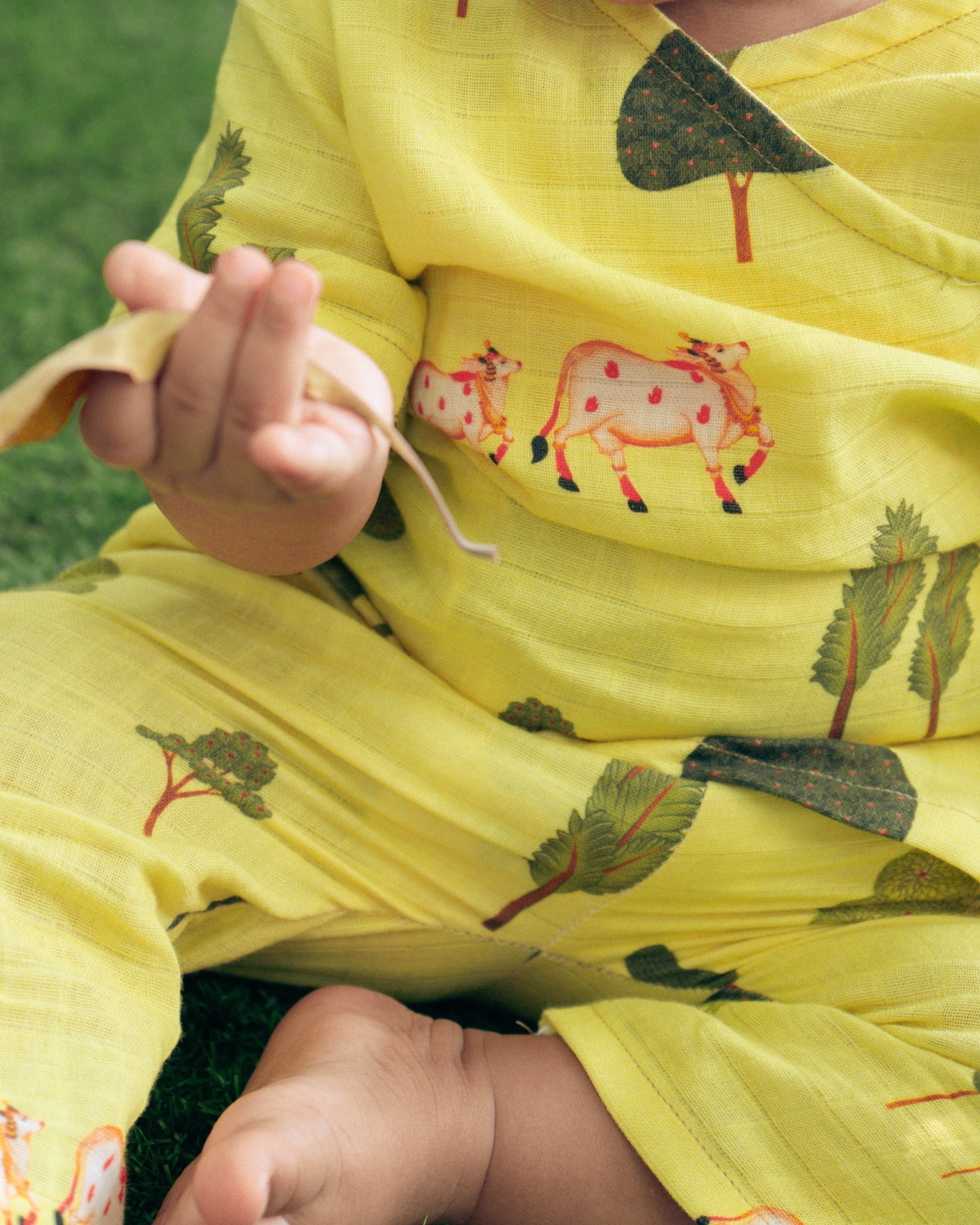 Yellow Pichwai Angarkha Set