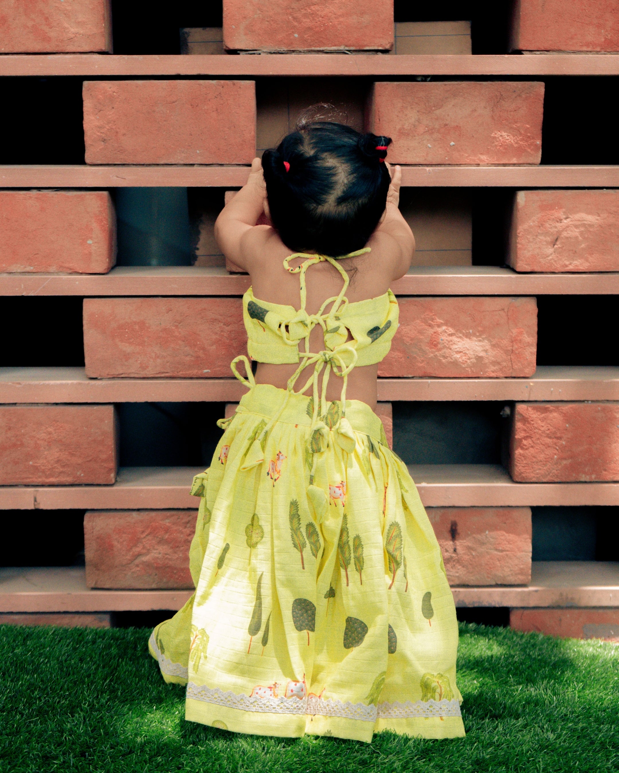 Yellow Pichwai Lehenga Choli