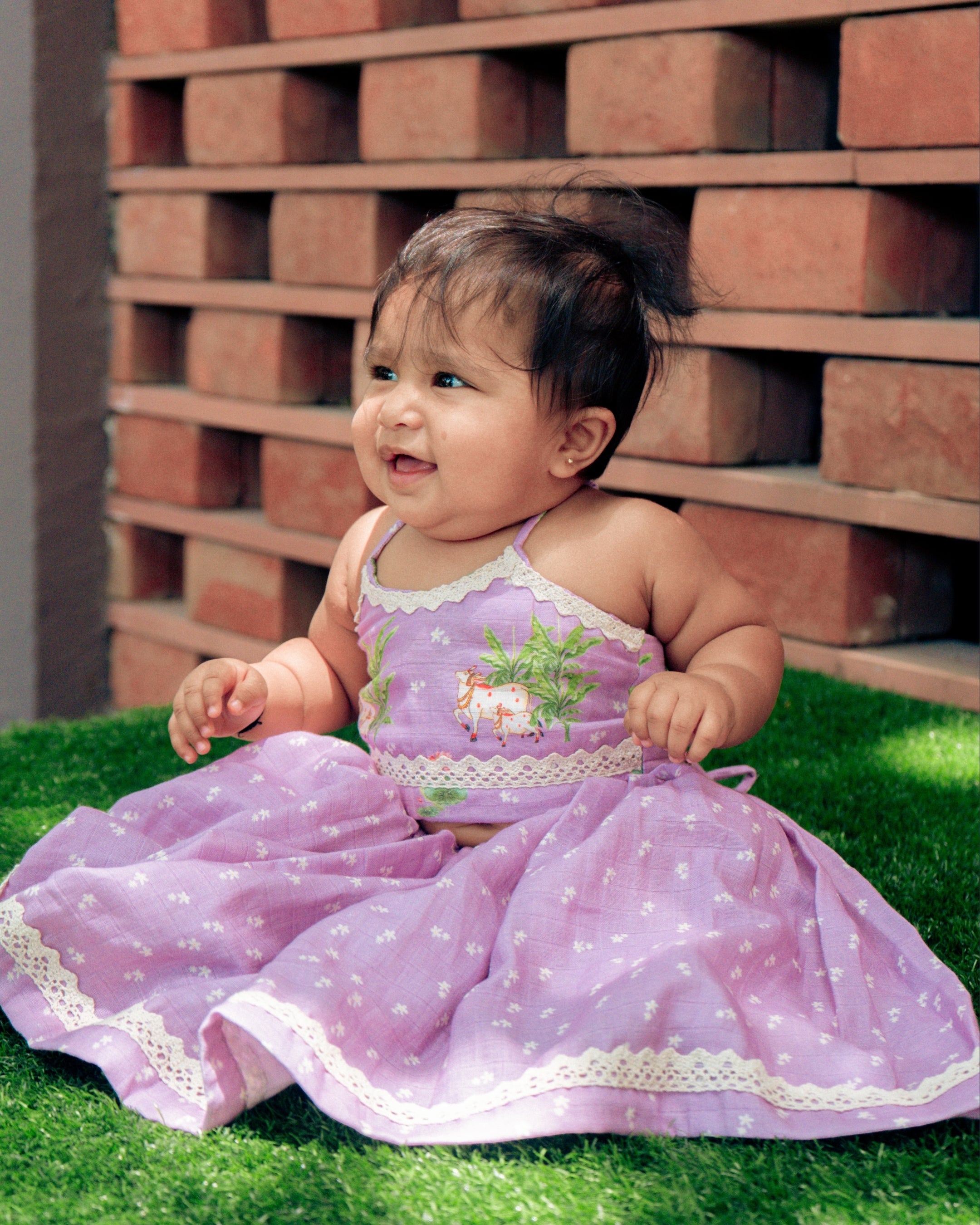 Lilac Pichwai Lehenga Choli