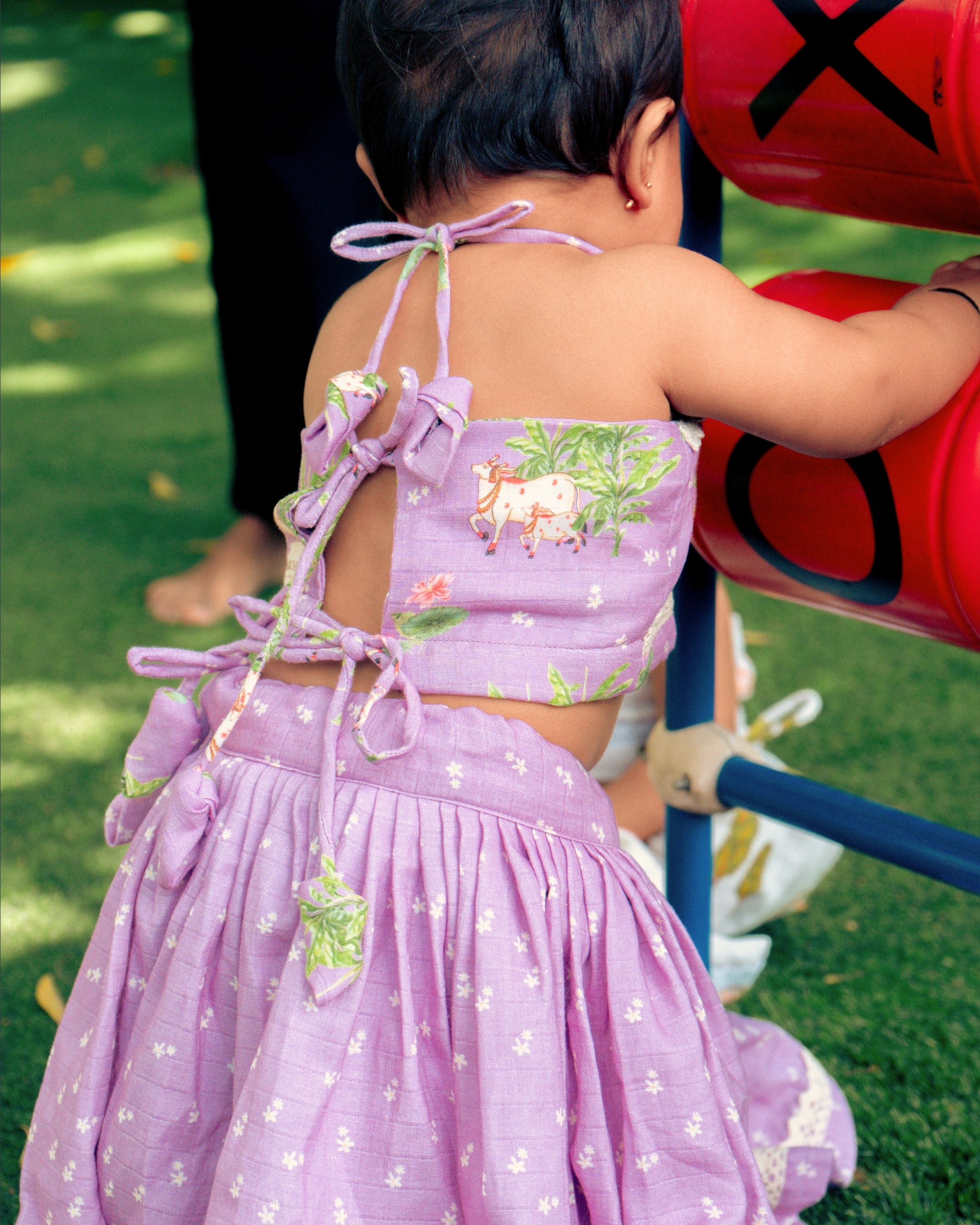 Lilac Pichwai Lehenga Choli