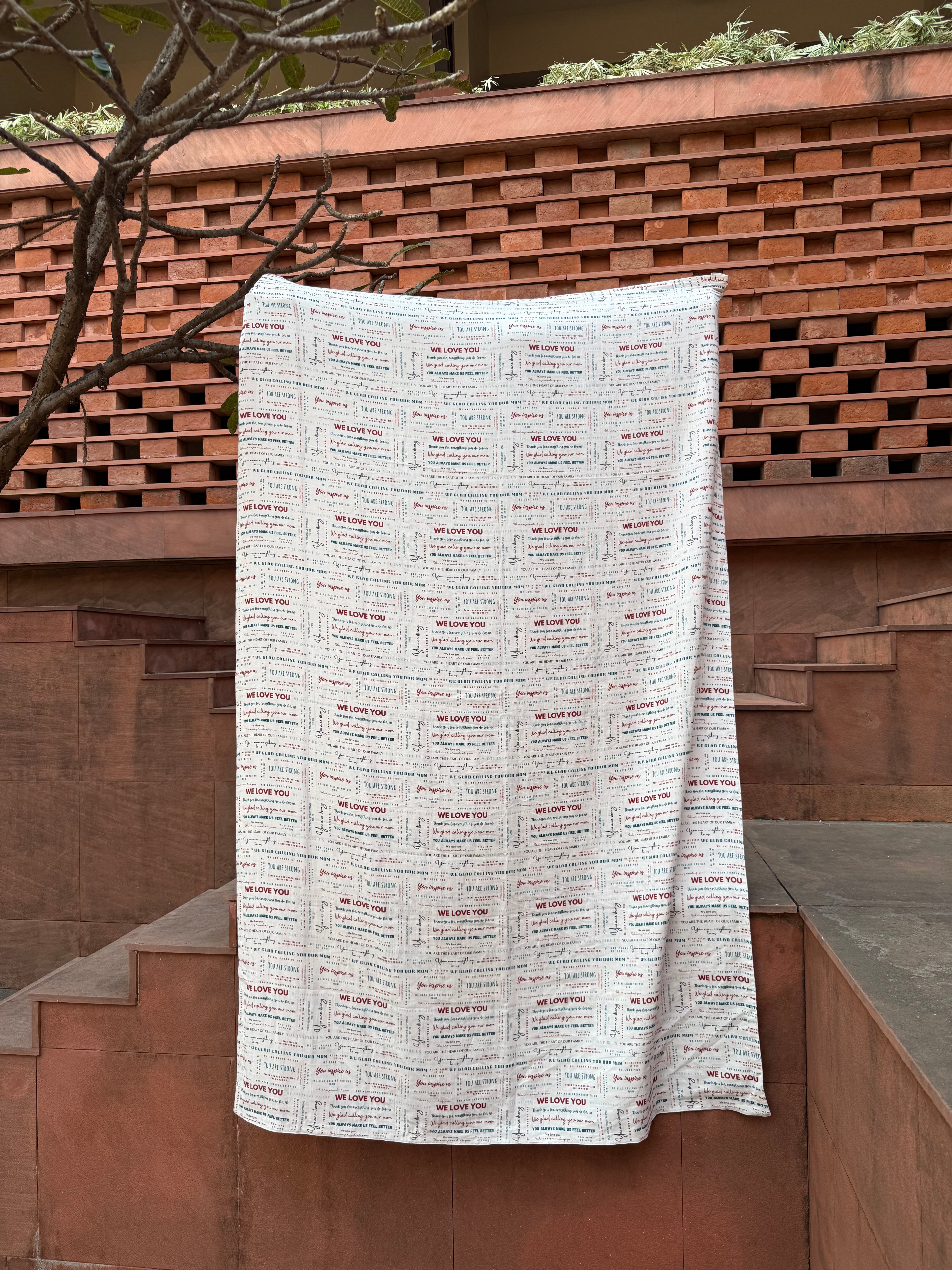 Letter to mom Customised Blanket