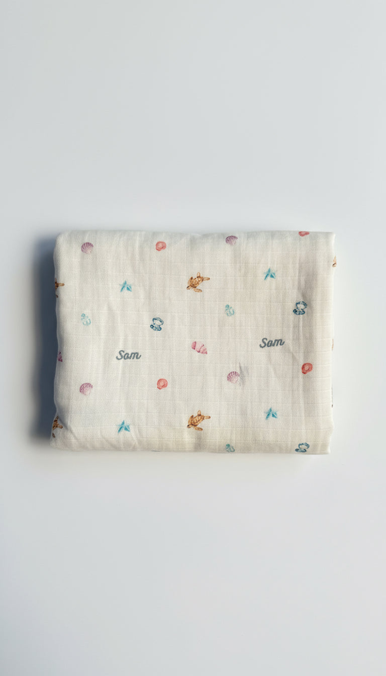 Sea World Customised Swaddle