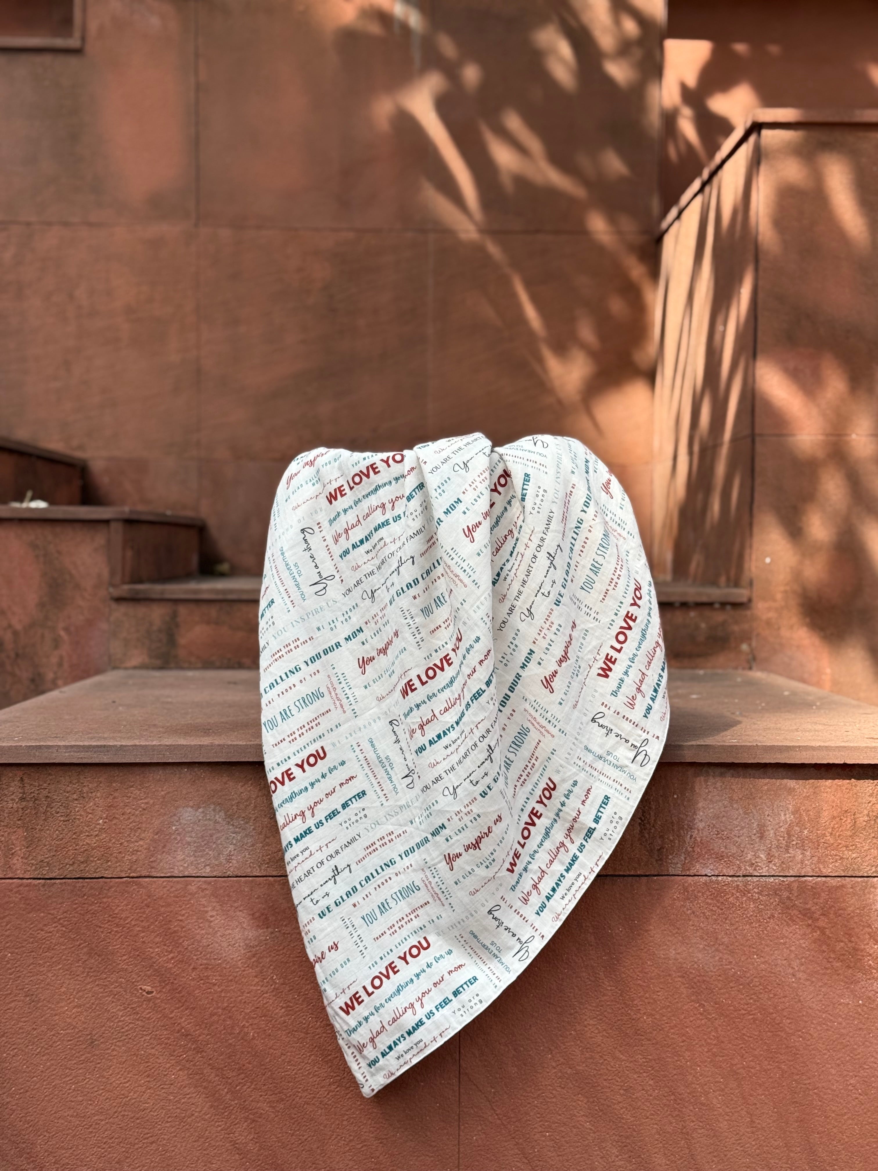 Letter to mom Customised Blanket