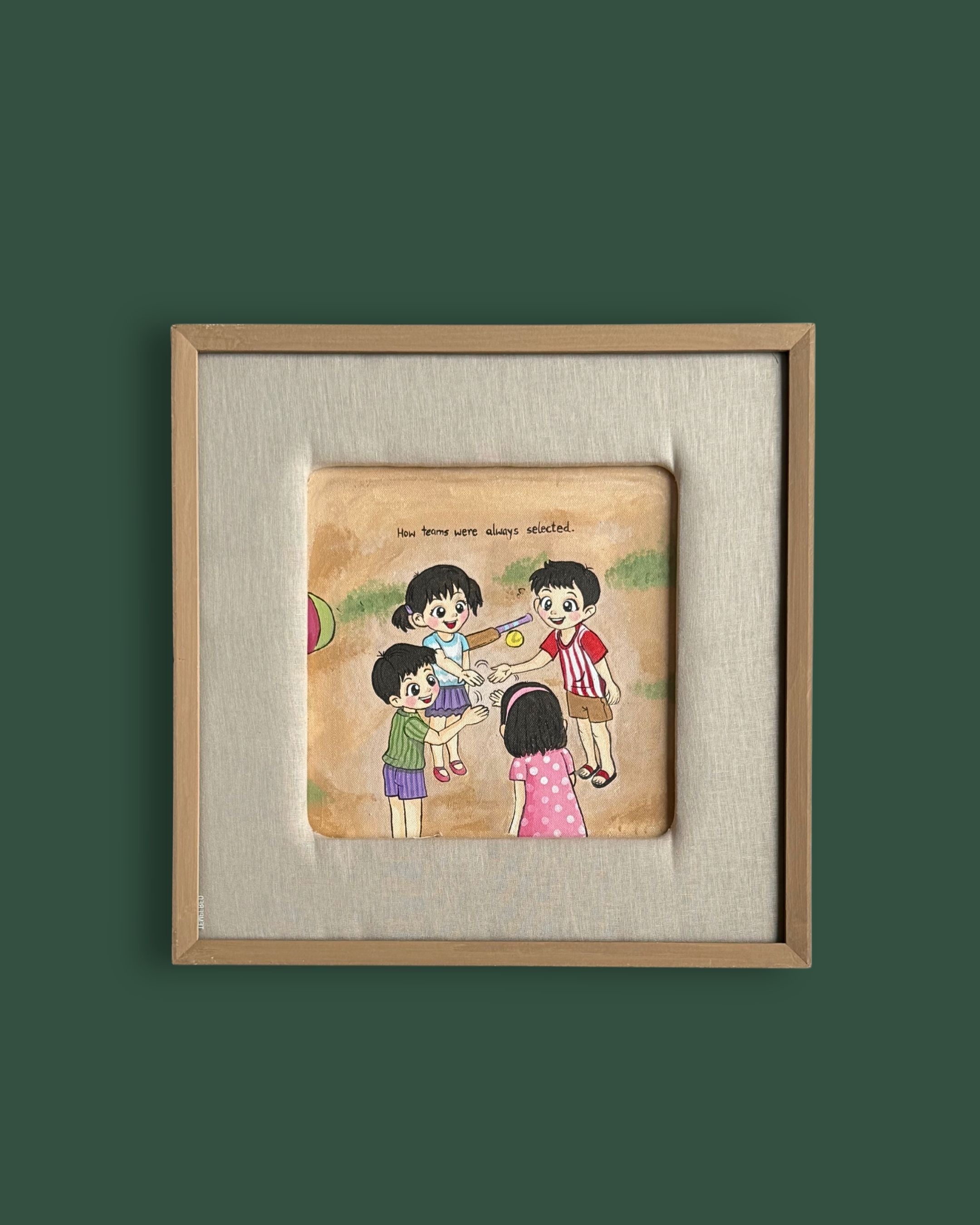 Playground Memories Hand Painted Frame