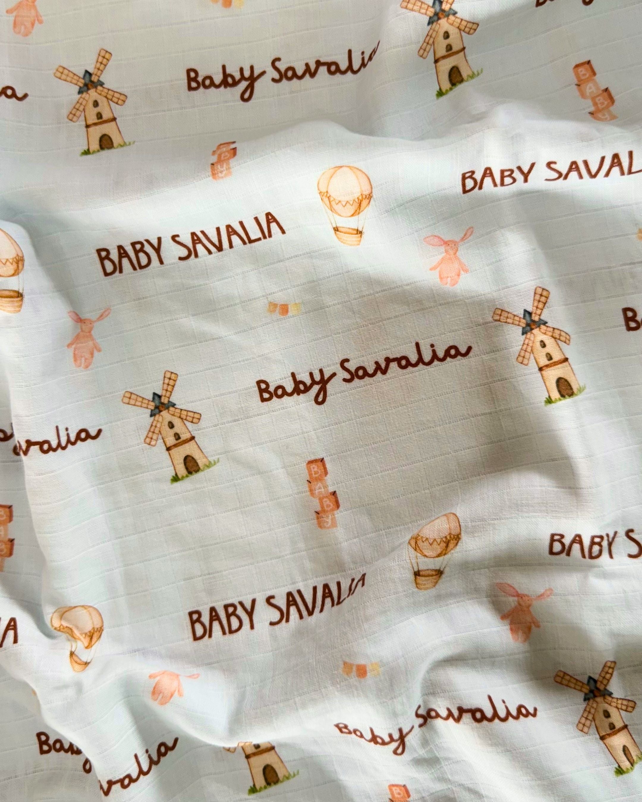 Vintage Toy-land Customised Swaddle