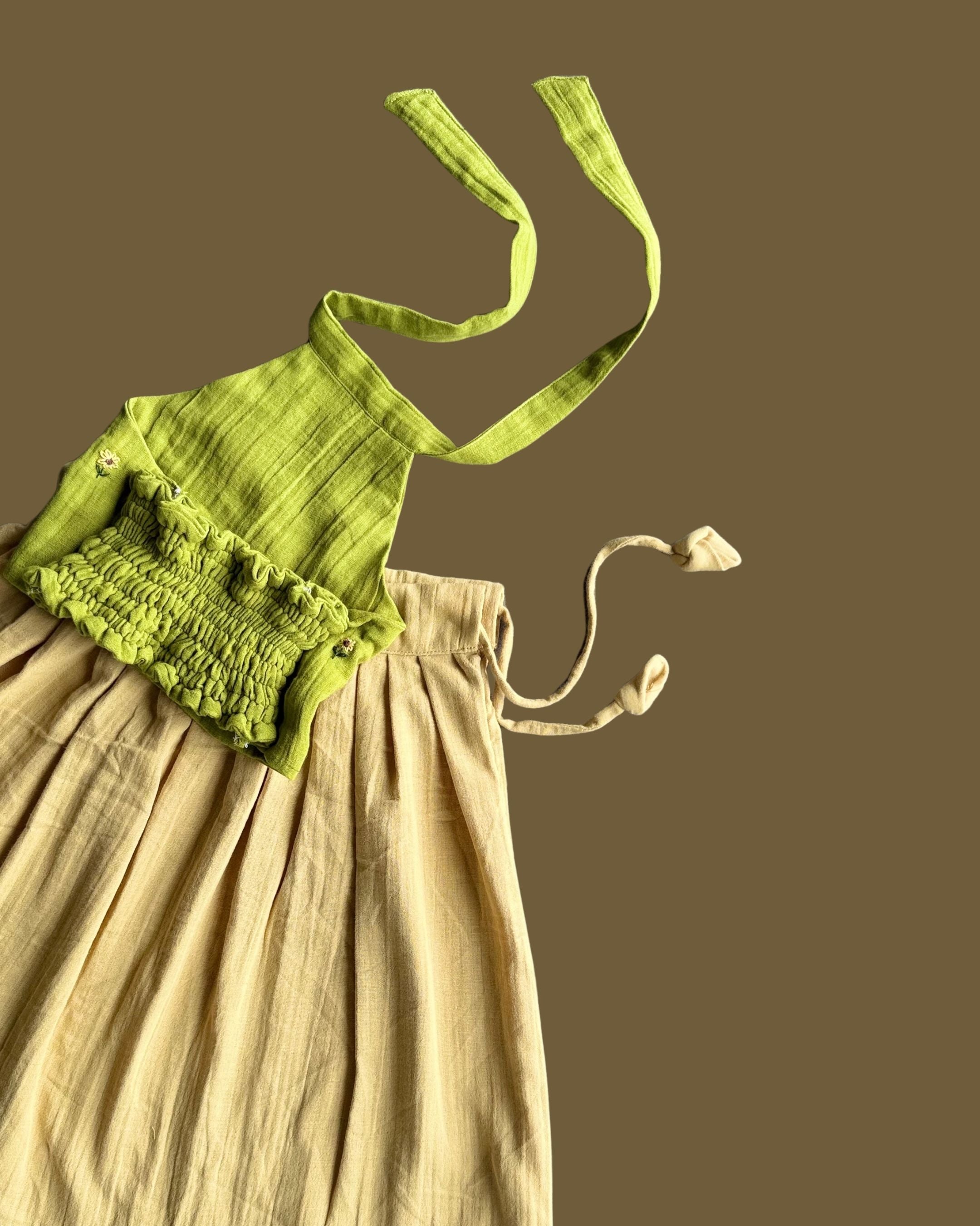 Sunflower Hand Embroidered Lehenga Choli