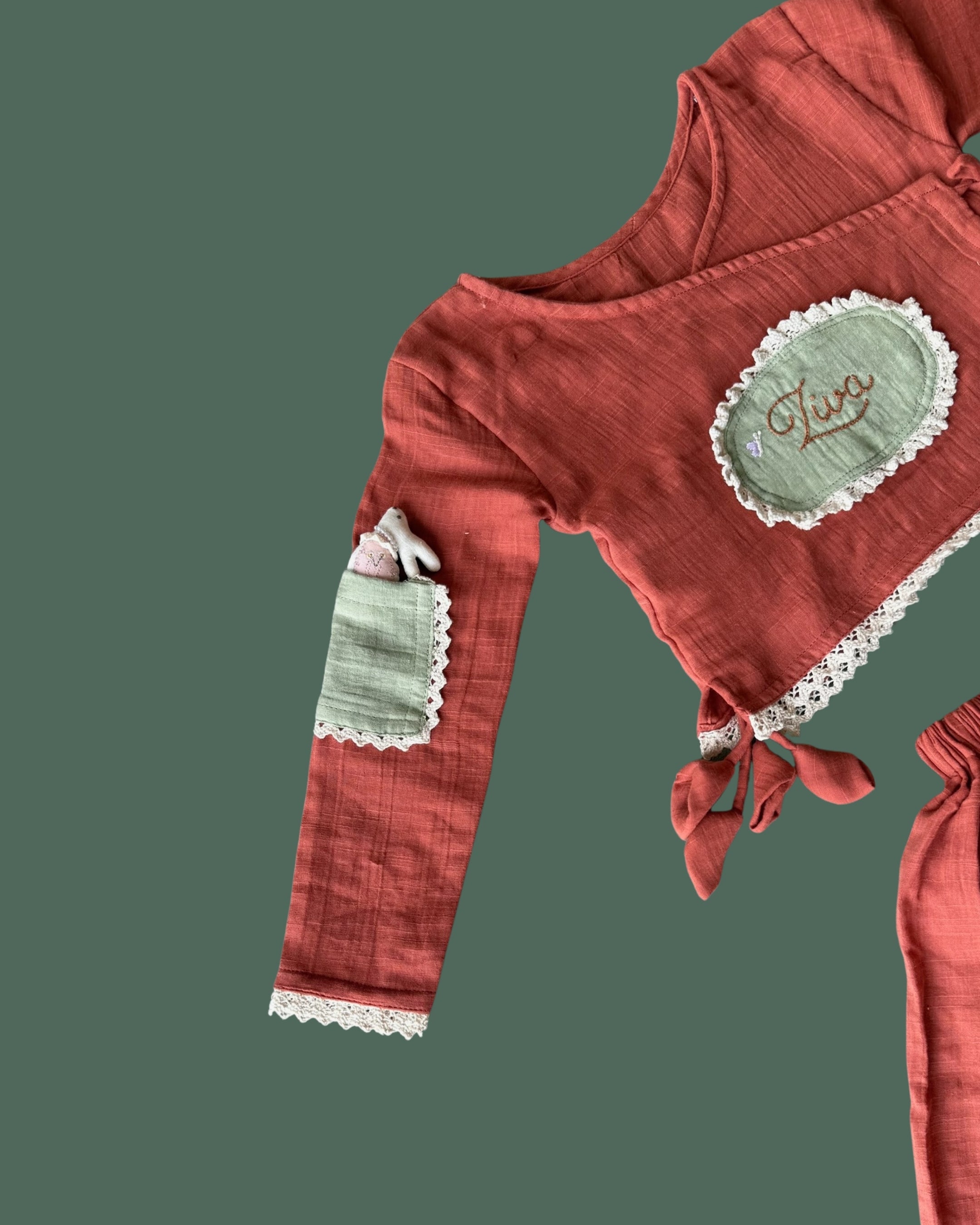 Rust Bunny Customised Lehenega Choli