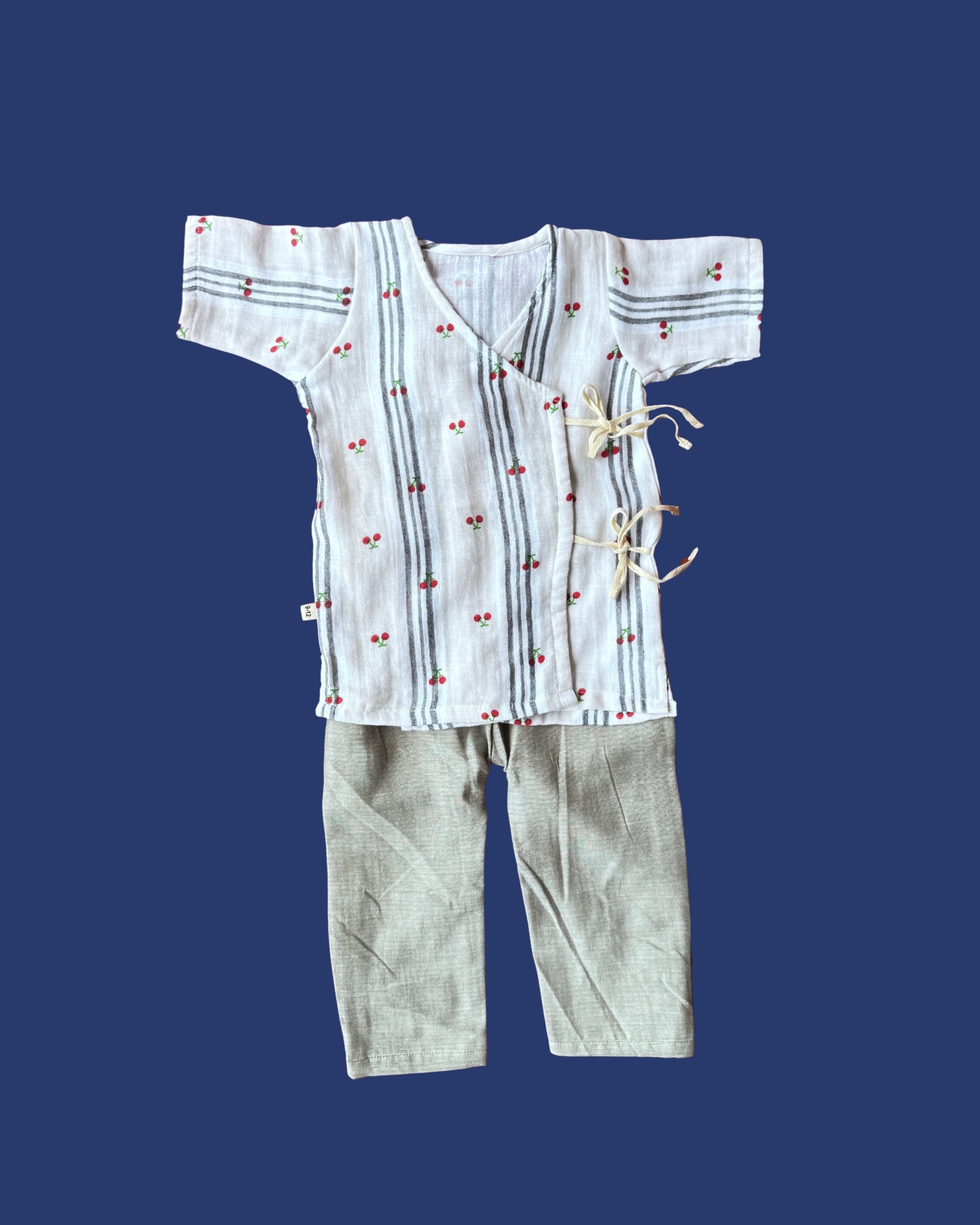 Cherry Stripe Angarkha Set
