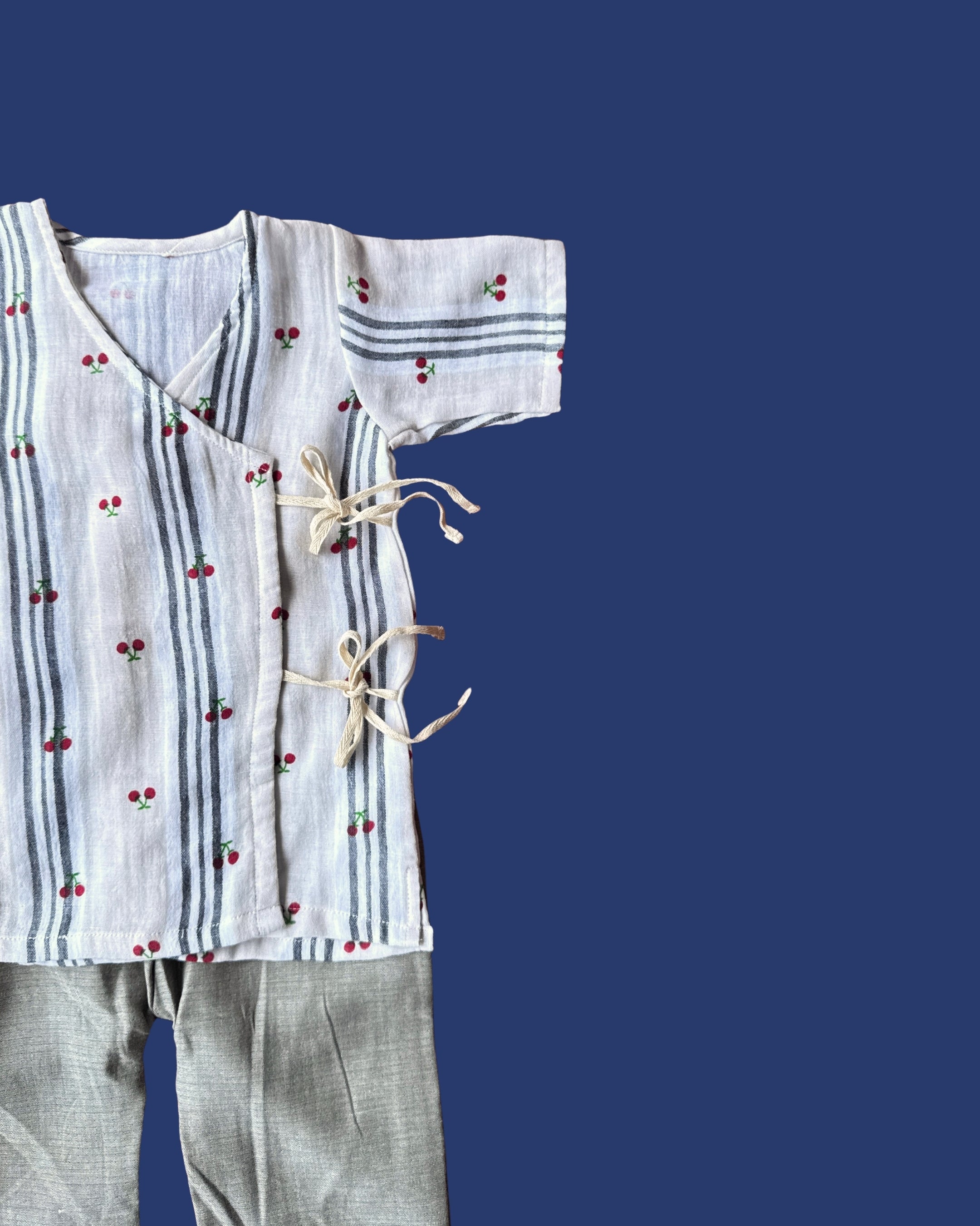 Cherry Stripe Angarkha Set