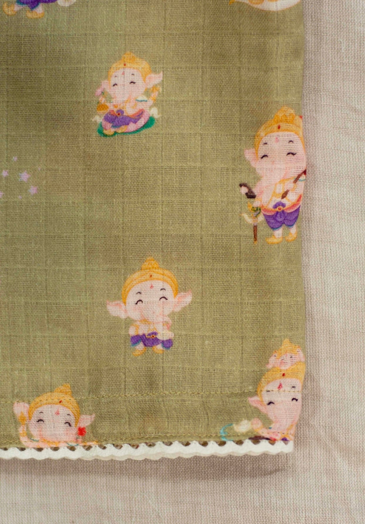 Little Ganesha Swaddle & Angarkha Set Combo