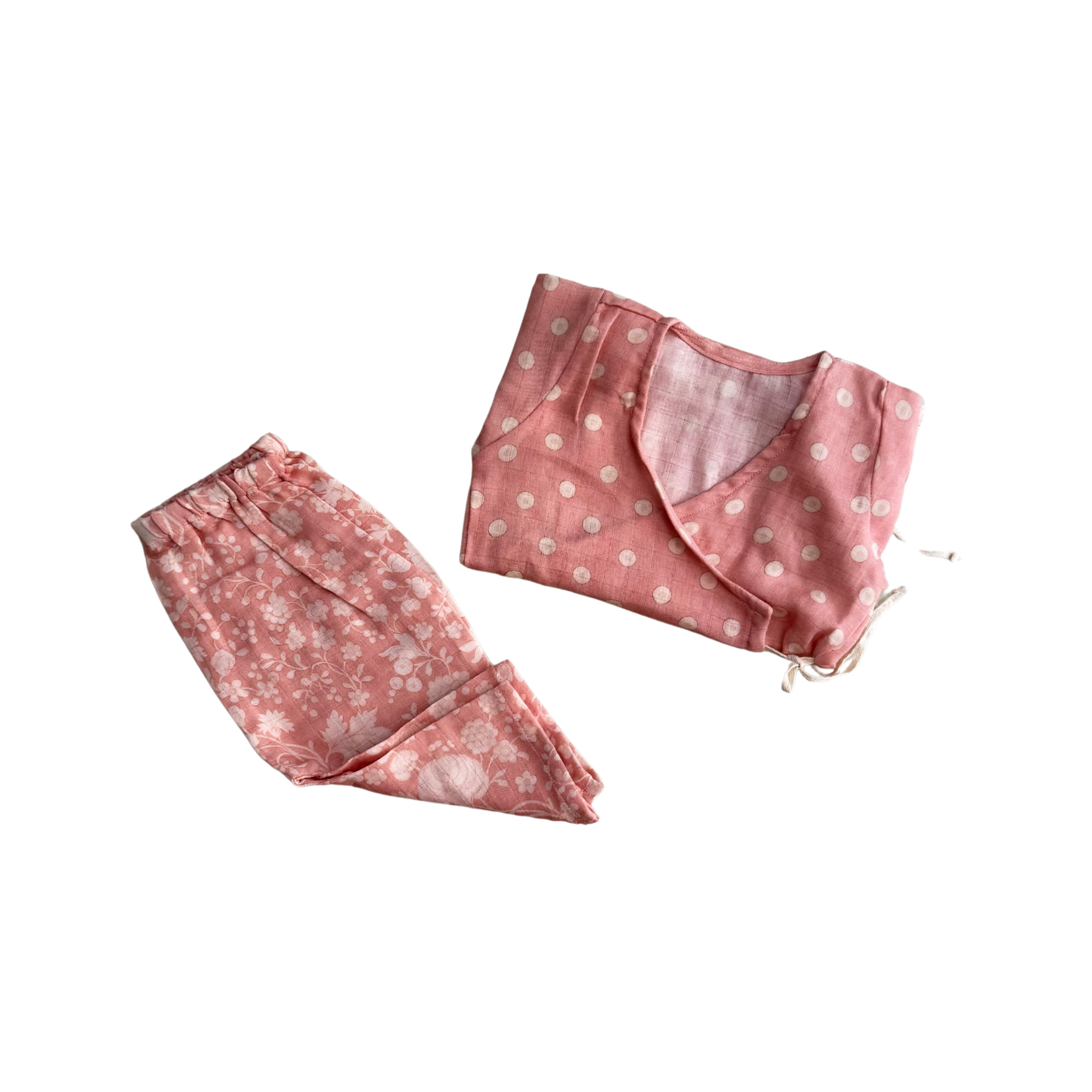 Flowers and dots Angarkha Set