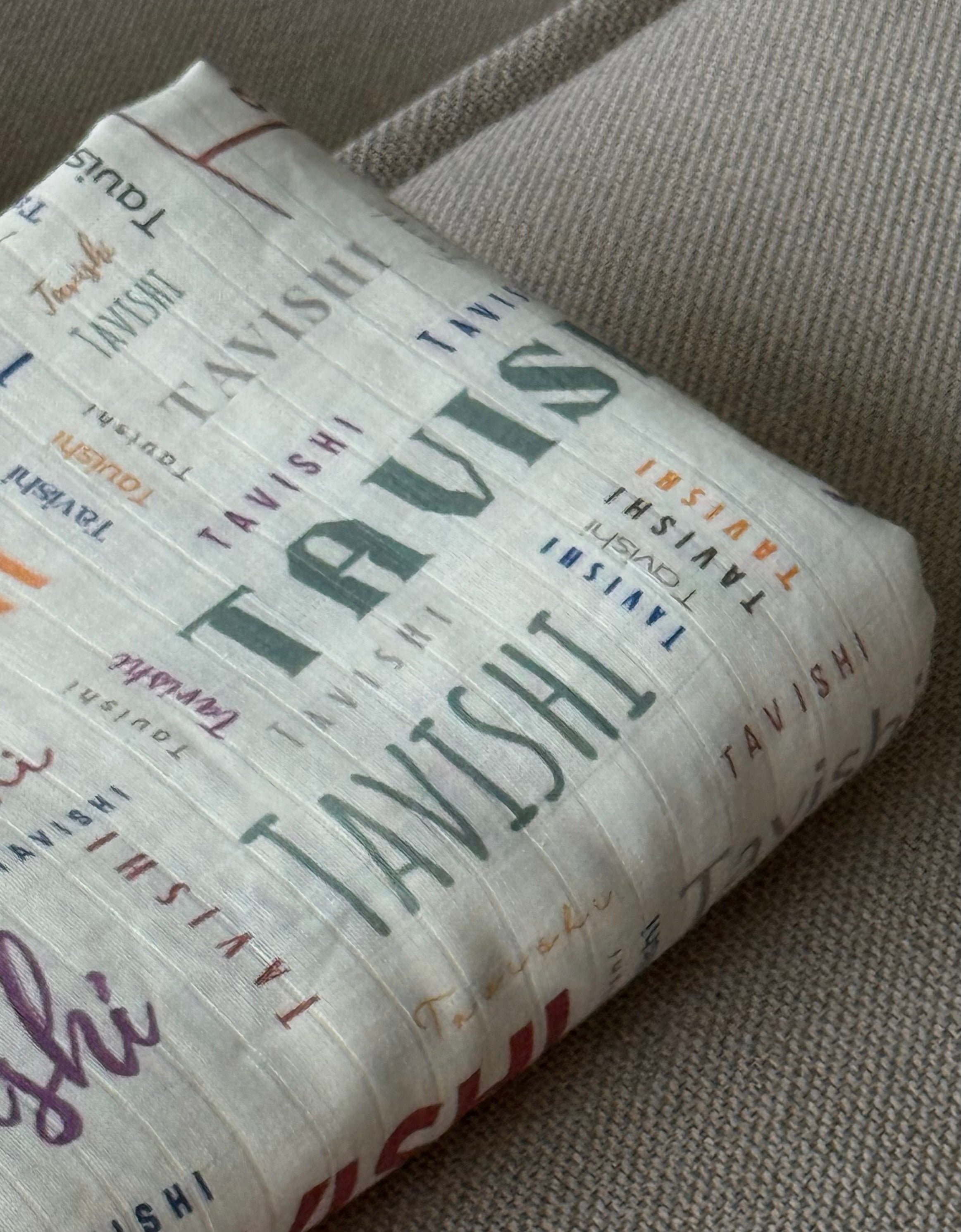 Classic Soft Fonts Name Customised Blanket