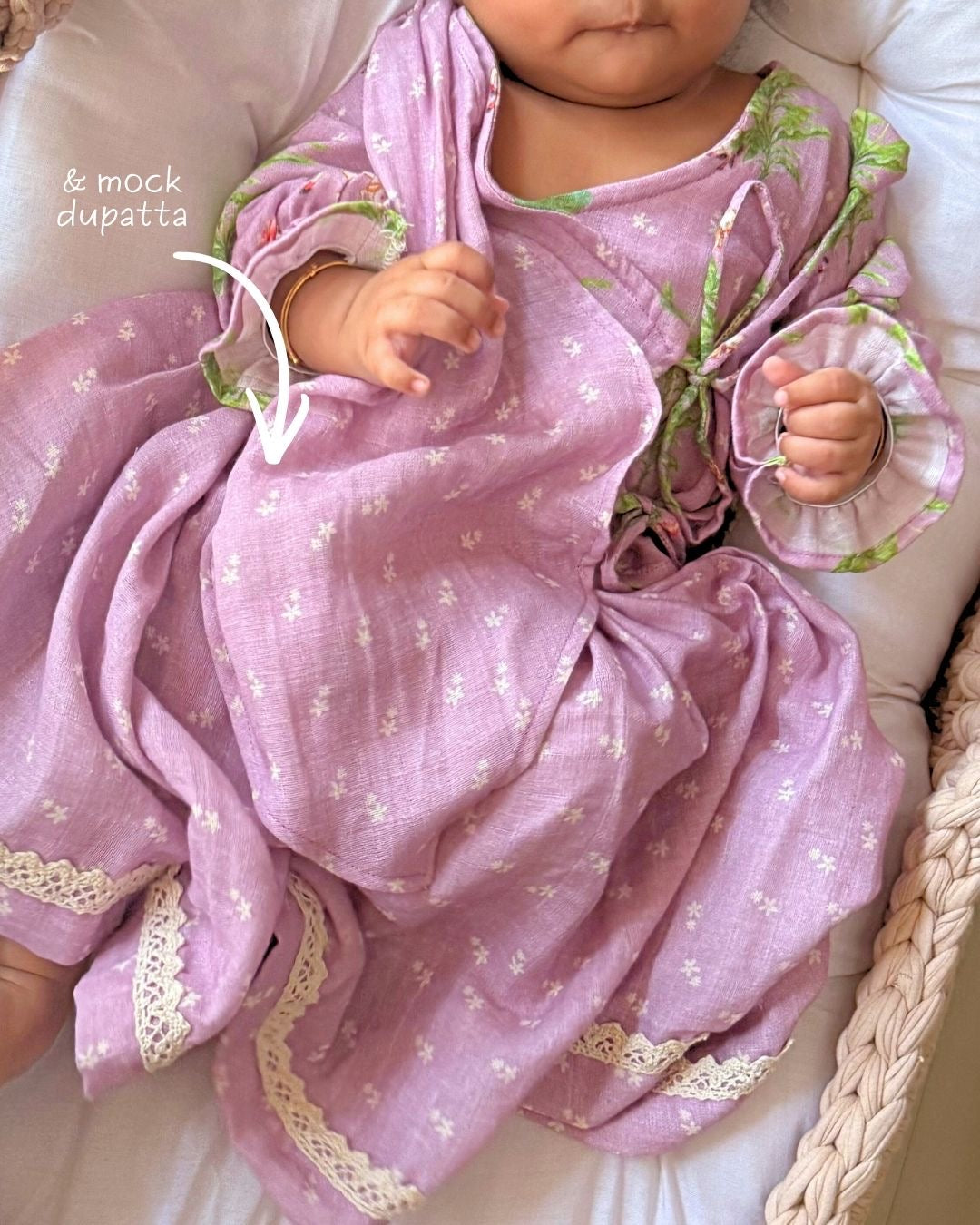 Lilac Pichwai Lehenga Choli