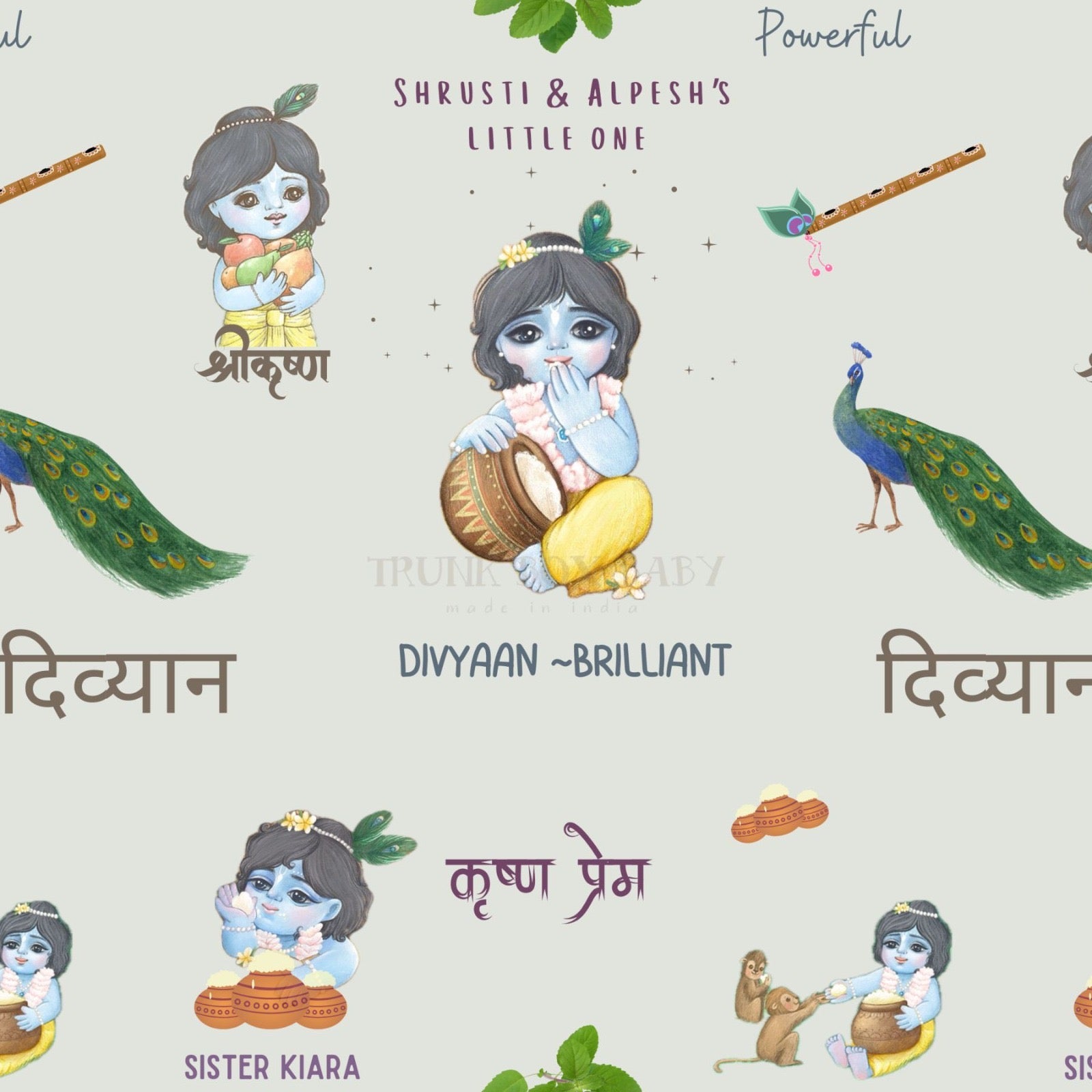 Little Krishna Customised Blanket