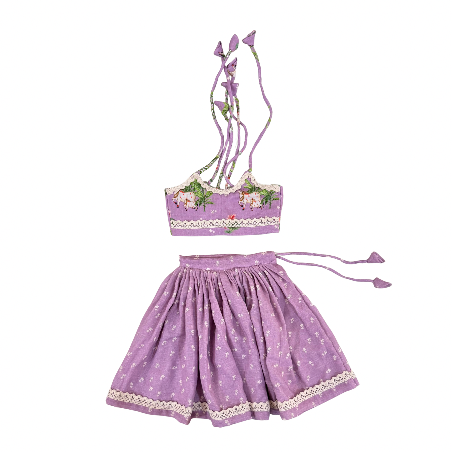 Lilac Pichwai Lehenga Choli