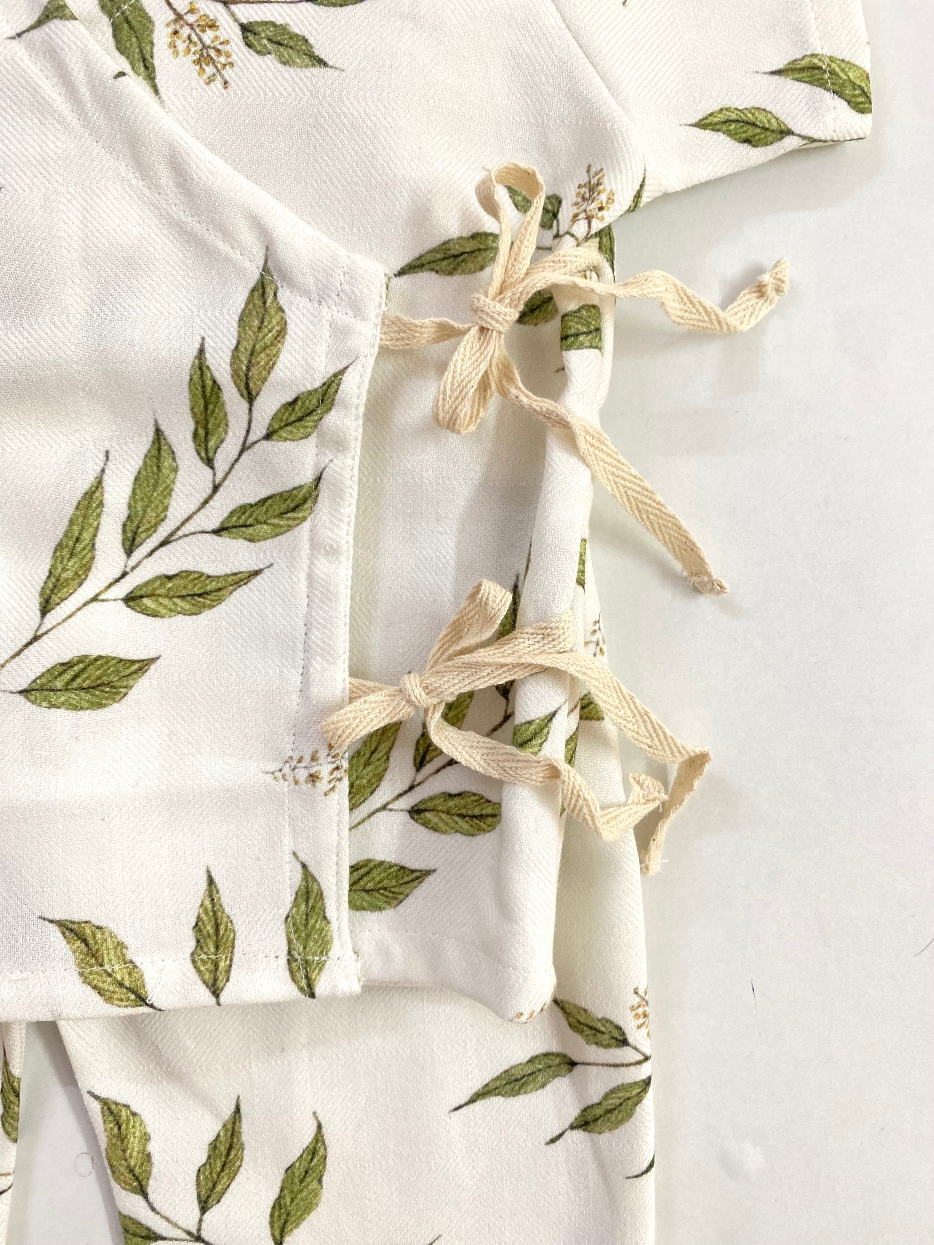 Green Leaves Angarkha Set