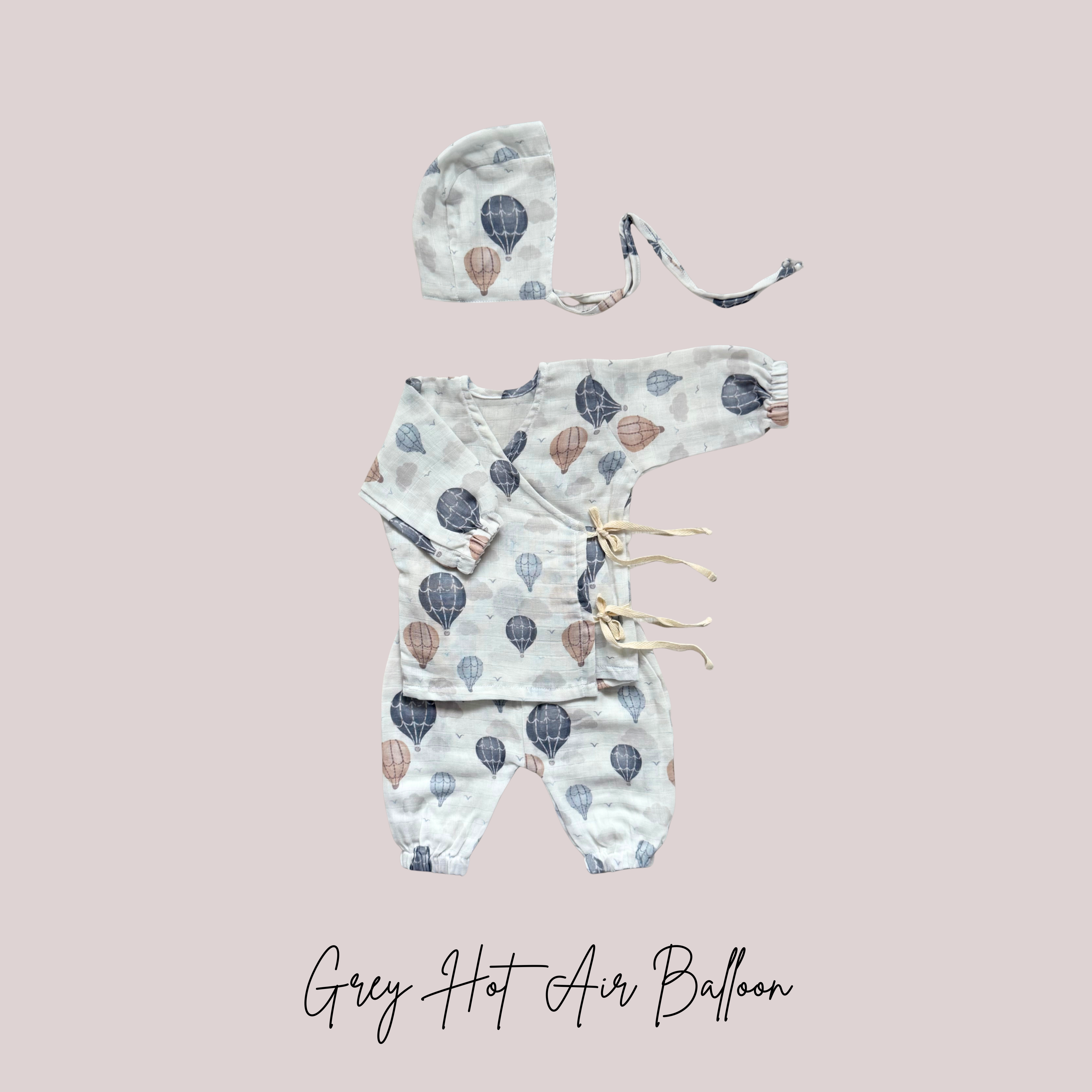 Newborn Angarkha & Beanie Set