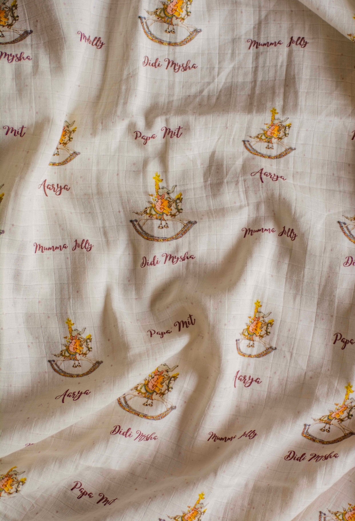 Customised Rocking Horse Swaddle & Angarkha Set